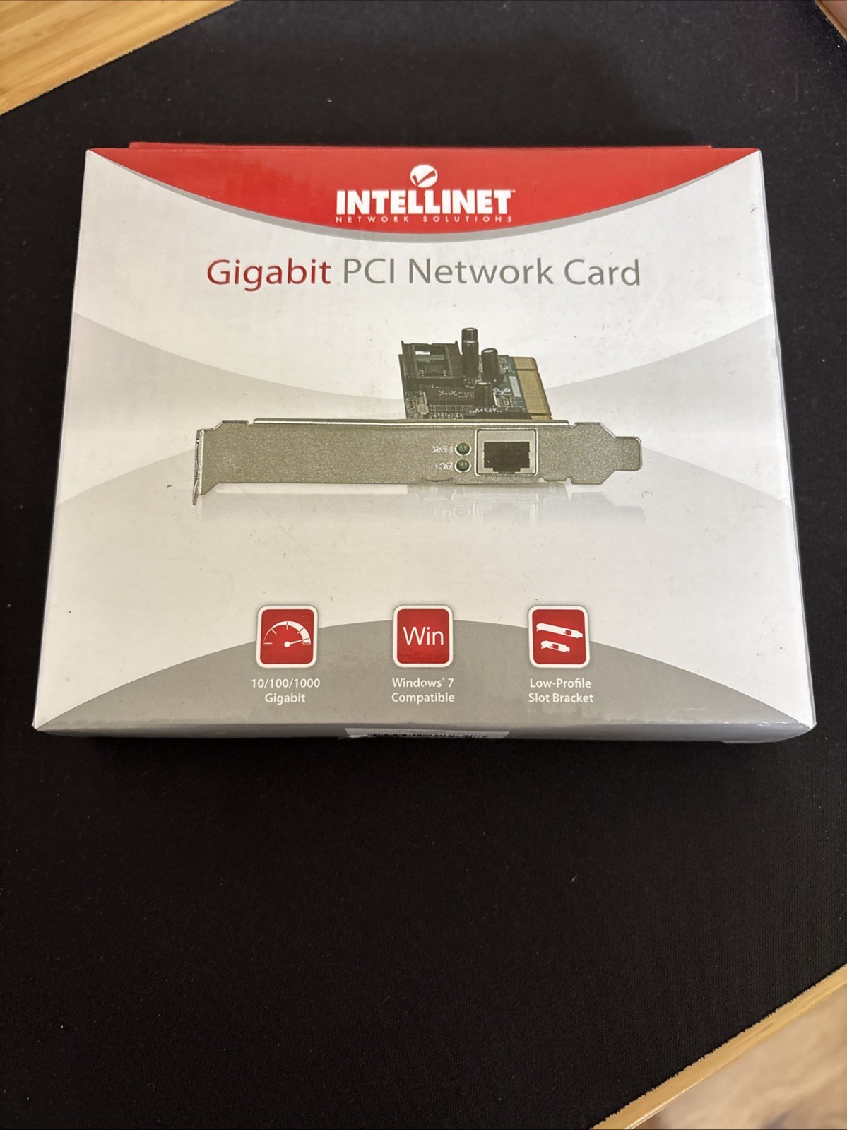 Intellinet Gigabit Ethernet PCI Network Card 10/100/1000Mbps PCIe Adapter NEW