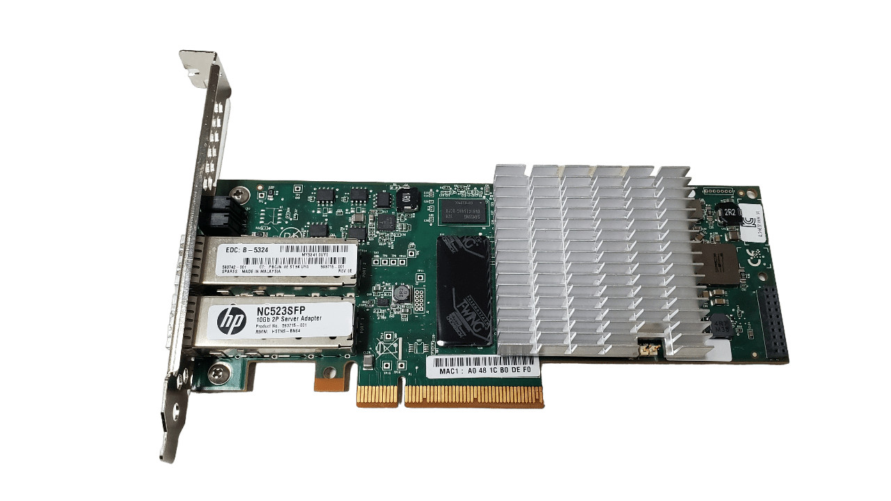 HP NC523SFP 593715-001 10Gb PCIe Server Adapter FH Bracket No SFP