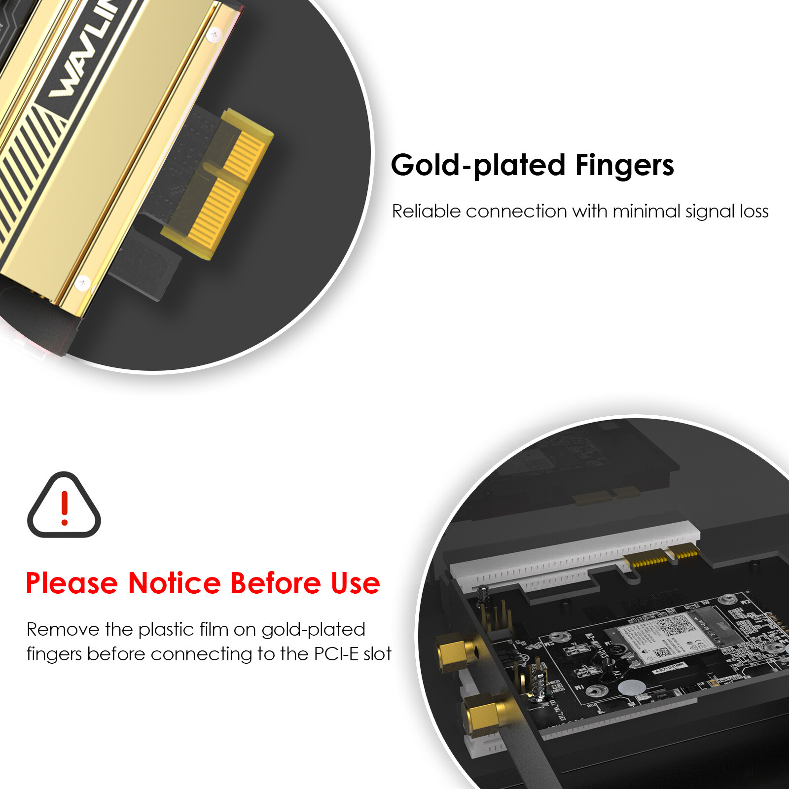 WAVLINK PCIE WiFi Card M.2 OPTION Wireless Card Adapter Bluetooth Desktop PCIe