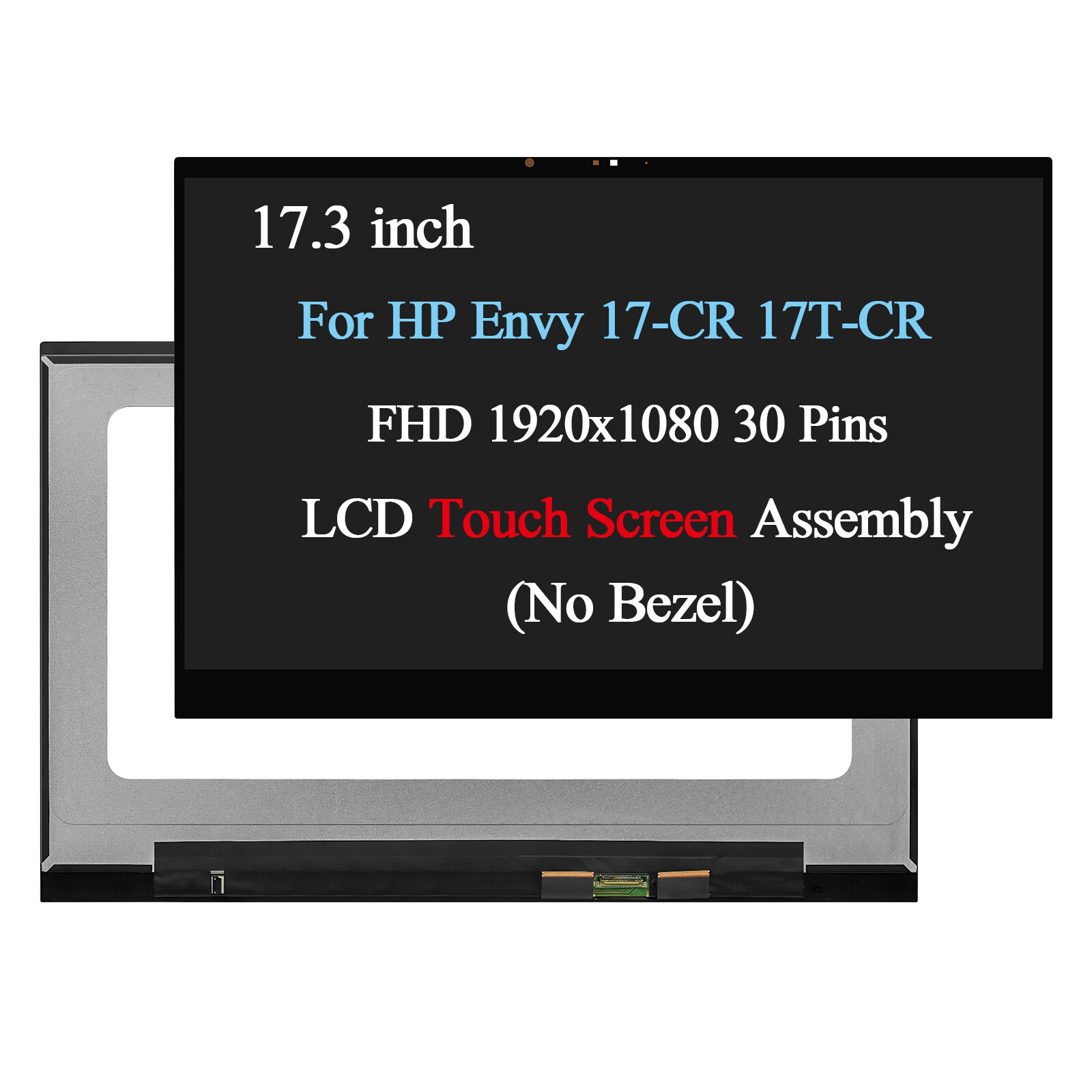 17.3″ FHD for HP Envy 17T-CR100 17-CR0008CA LCD Touch Screen Display Assembly