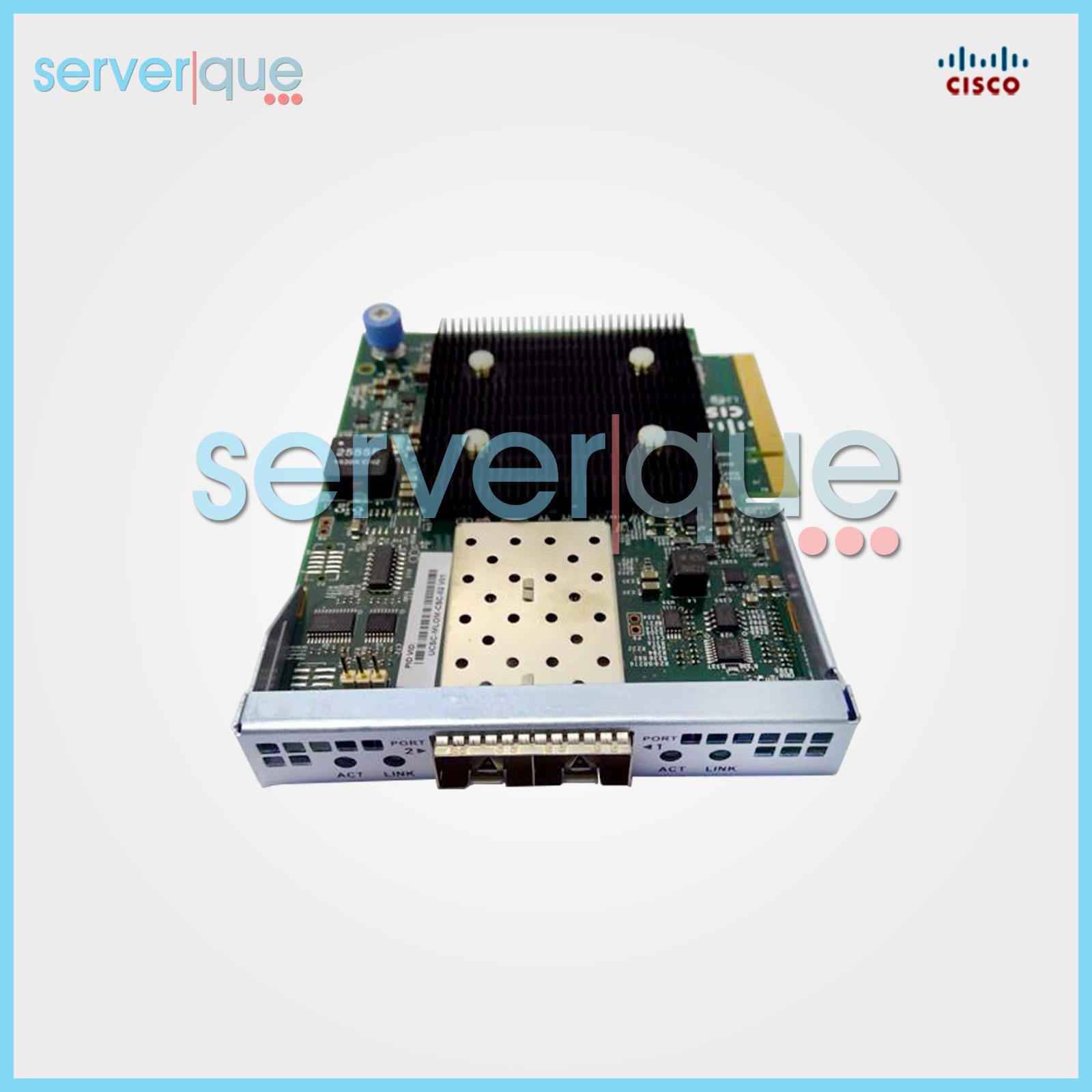 UCSC-MLOM-CSC-02 Cisco 10Gbps Dual-Port PCIe 2.0 x8 SFP+ Network Interface Card