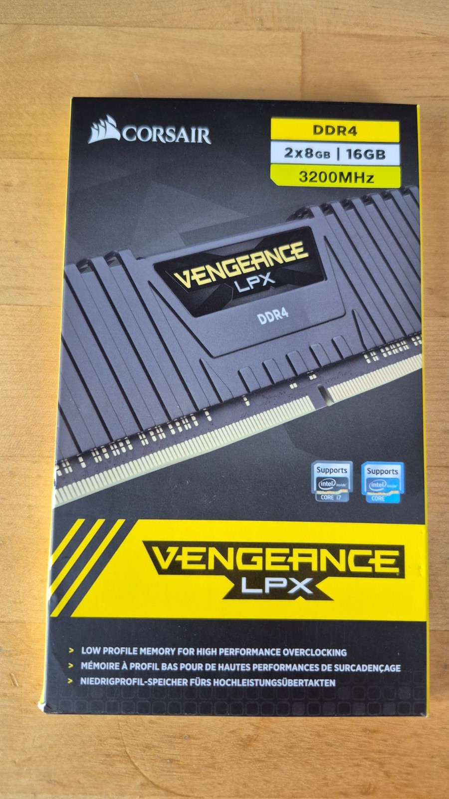 Corsair VENGEANCE LPX 16GB (2x8GB) DDDR4 DRAM 3200MHz Memory Module Kit – Black