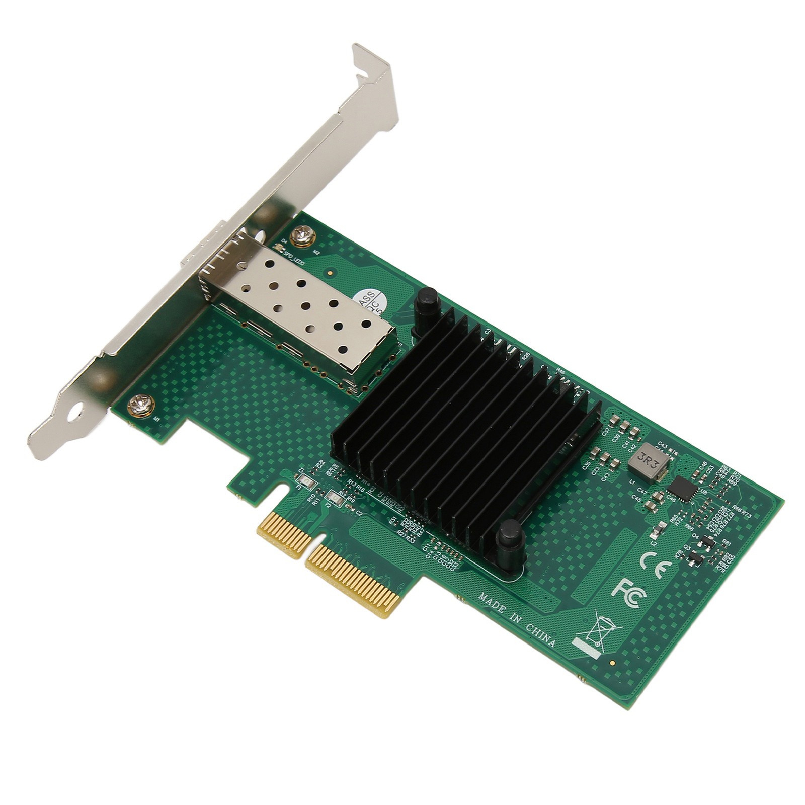 PCIe Network Card 10000Mbps PCI Express X4 5.0GT/s SFP LC Optical Fiber Gigabit