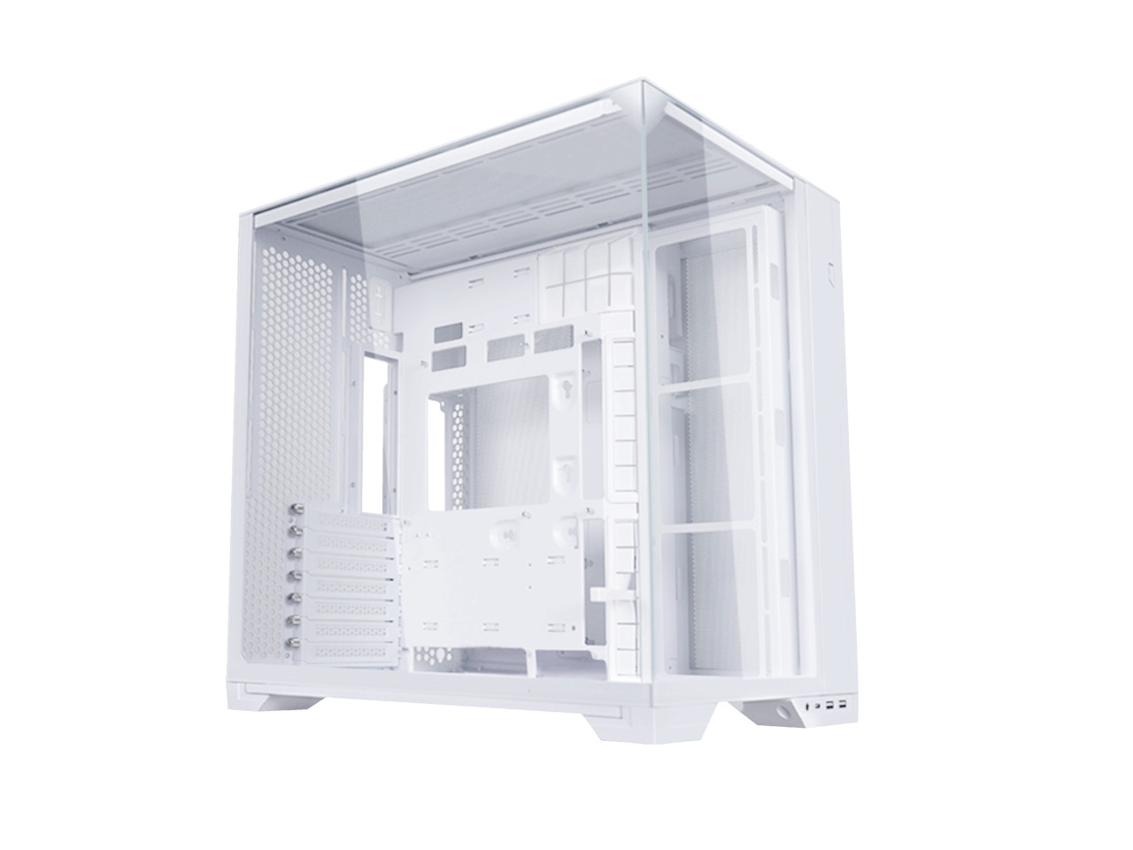 LIAN LI O11 vision compact white color Aluminum / Steel / Tempered Glass ATX Mid