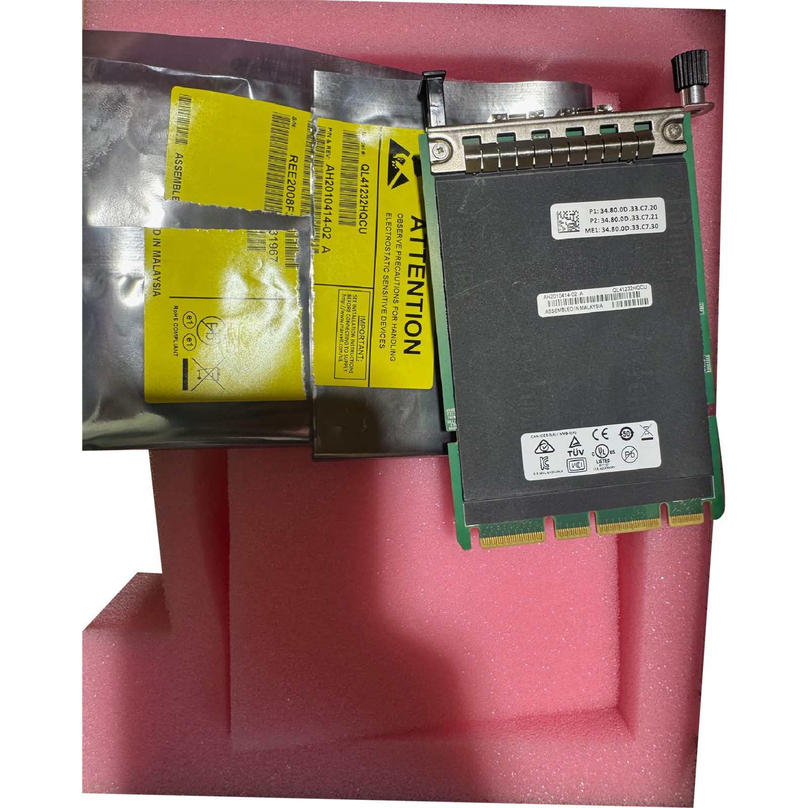 New Dual 25GbE SFP28 Marvell 41000 Mezz OCP3.0 PCIe3x8 NIC Ethernet Network Card
