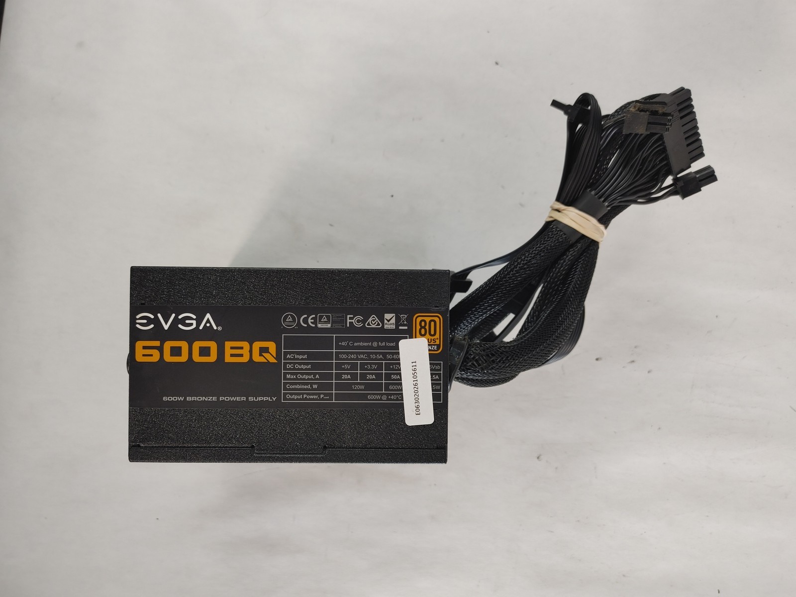 EVGA 600 BQ 600 W 20+4 Pin ATX Desktop Power Supply 110-BQ-0600