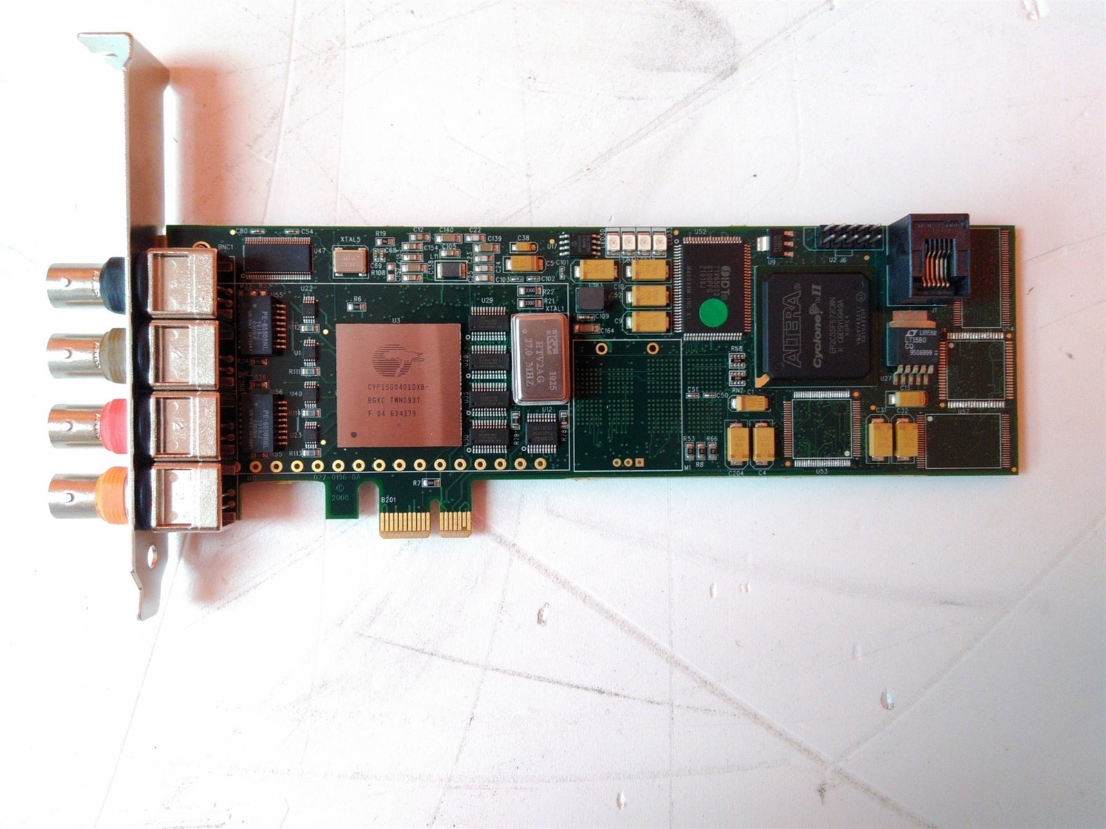 Altera Cyclone II 748-0196-A0 4-Port BNC PCIe Expansion Card