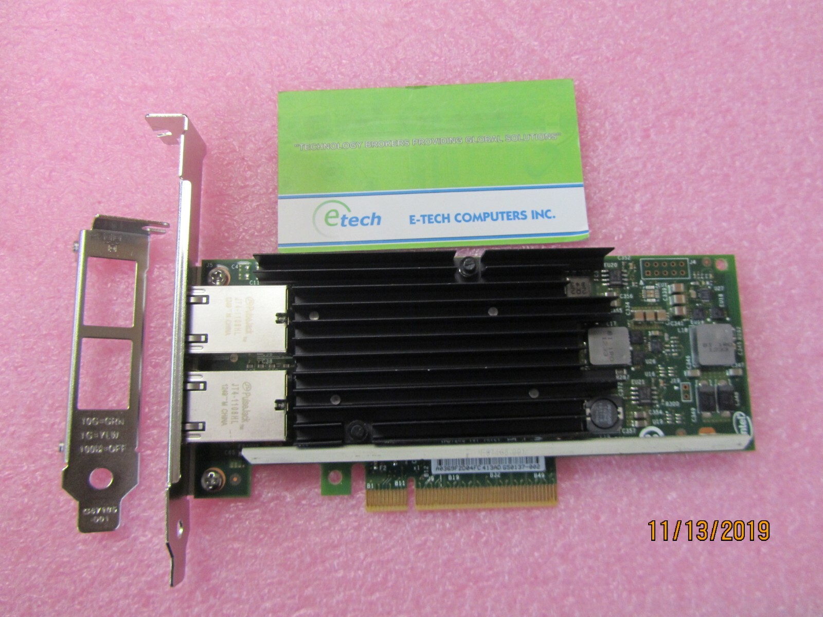 49Y7972 – Intel X540-T2 Dual-Port 10GBaseT Adapter for IBM System x, OPT 49Y7970