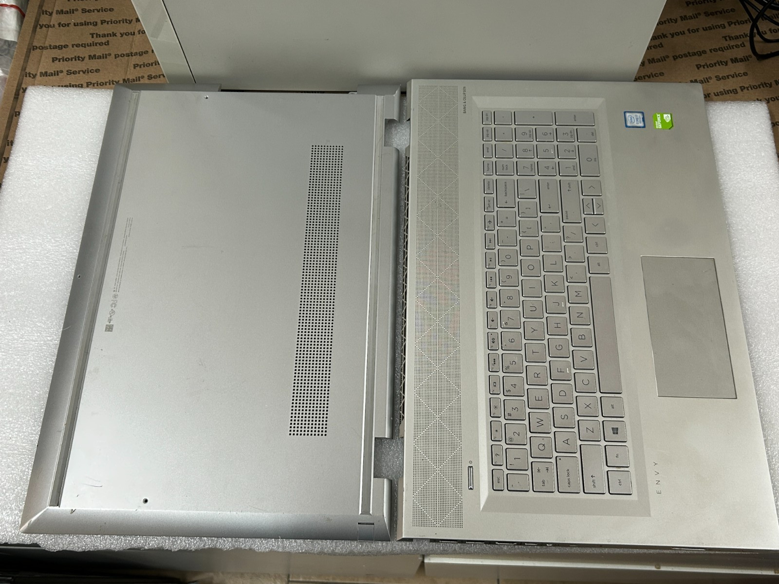 OEM HP ENVY 17.3″17t-bw0xx Laptop palmrest keyboard touchpad W/side parts &Cover