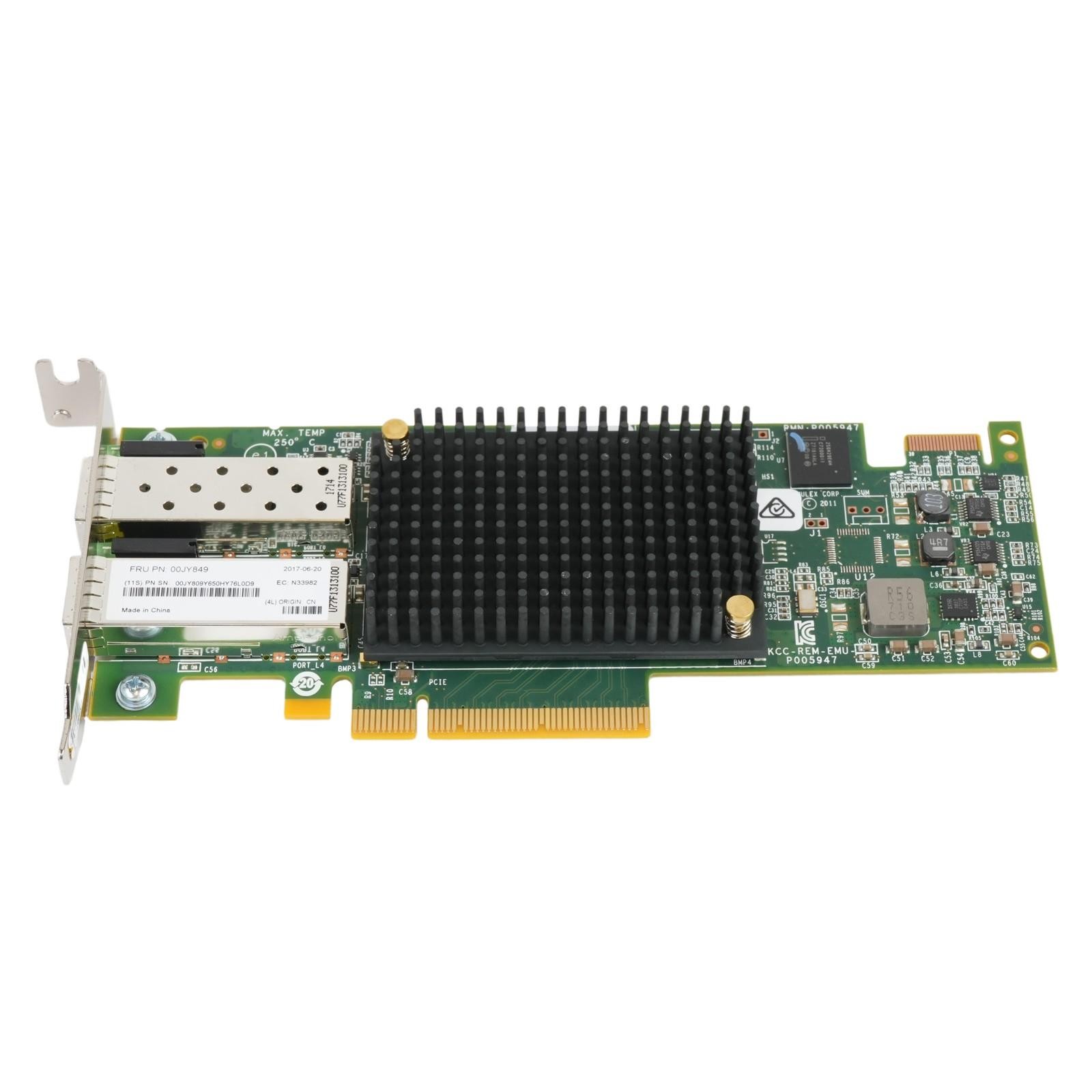 Lenovo 00JY849 Emulex LPE16002 16Gbps 2-Port Fibre Channel PCIe 2.0 x8 HBA SFF