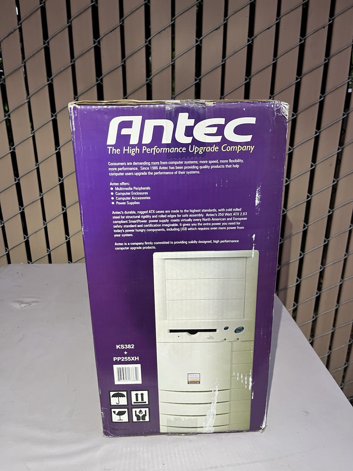 New Antec KS382 ATX Mini-Tower Computer Case PP255XH 250W SmartPower PSU Beige