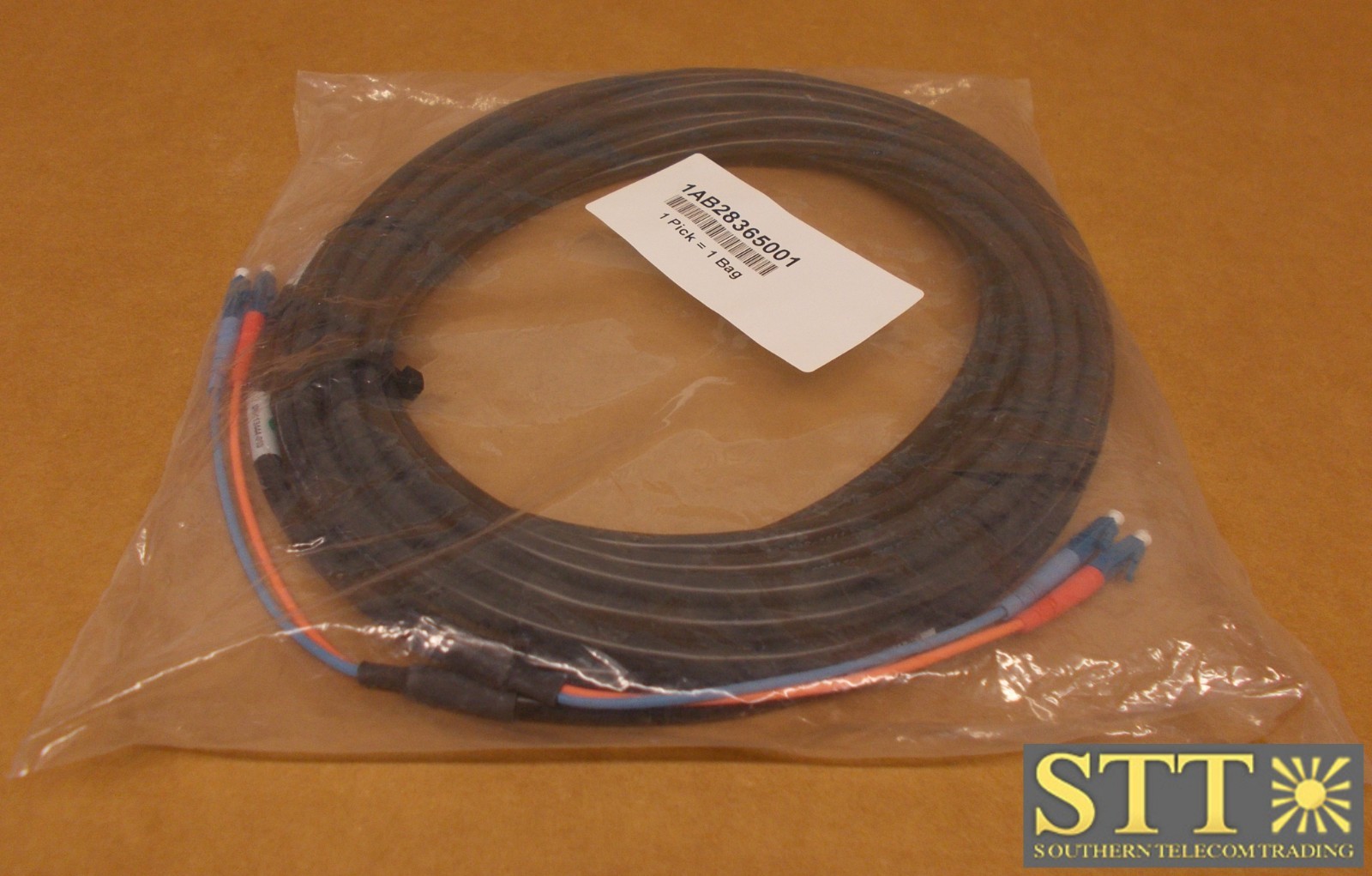 1AB28365001 OCC FIBER CABLE SM DUAL LC/LC INDOOR/OUTDOOR 33 FT NEW