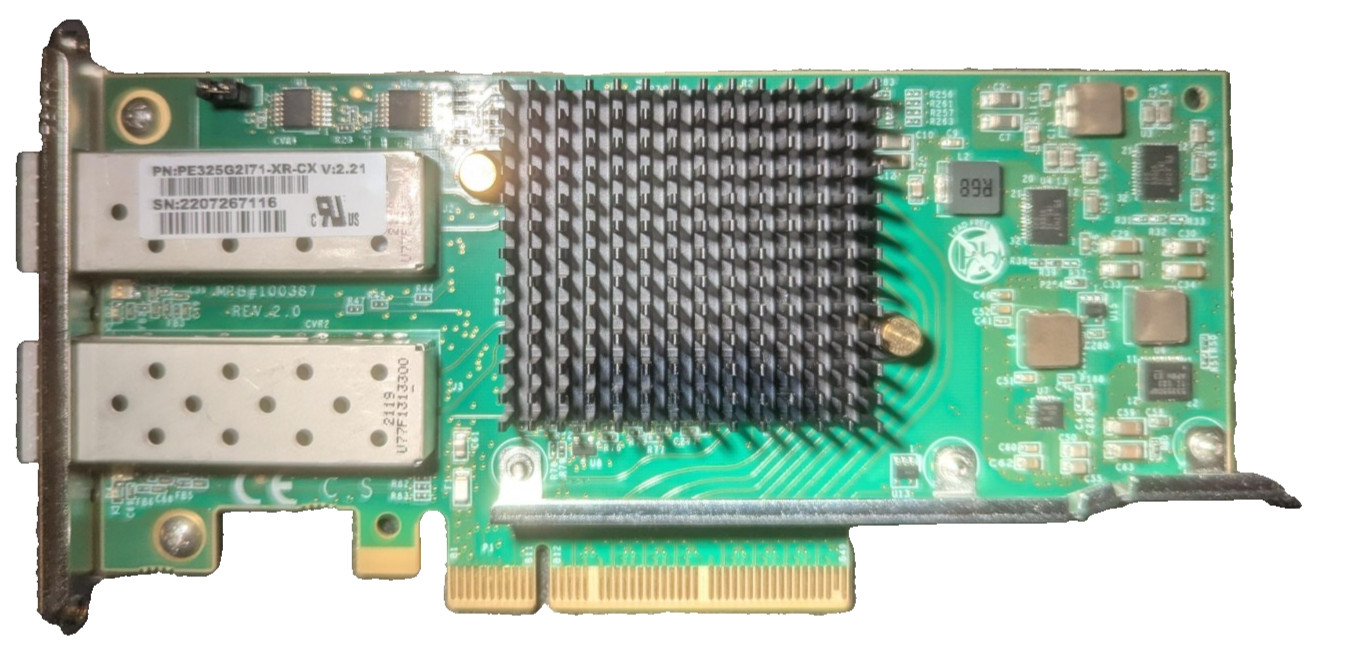 Silicom PE325G2I71-XR-CX Dual Port 25GbE SFP28 PCIe x8 NIC / Intel XXV710