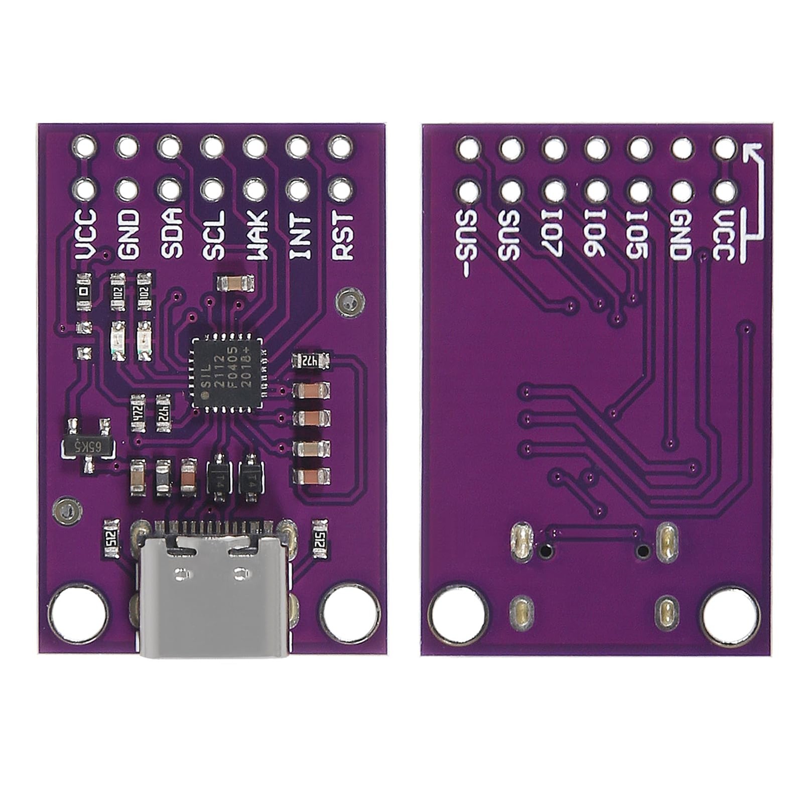 USB to I2C Adapter CP2112 Debug Board – 2 Pack Type-C Connection