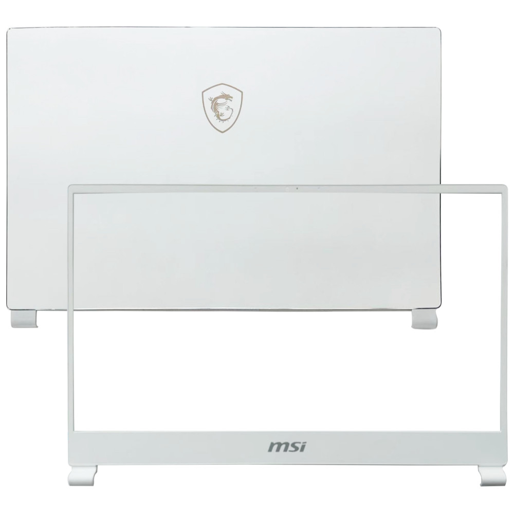 New For MSI P65 8RF GS65 MS-16Q3 MS-16Q4 LCD Back Cover+Front Bezel White