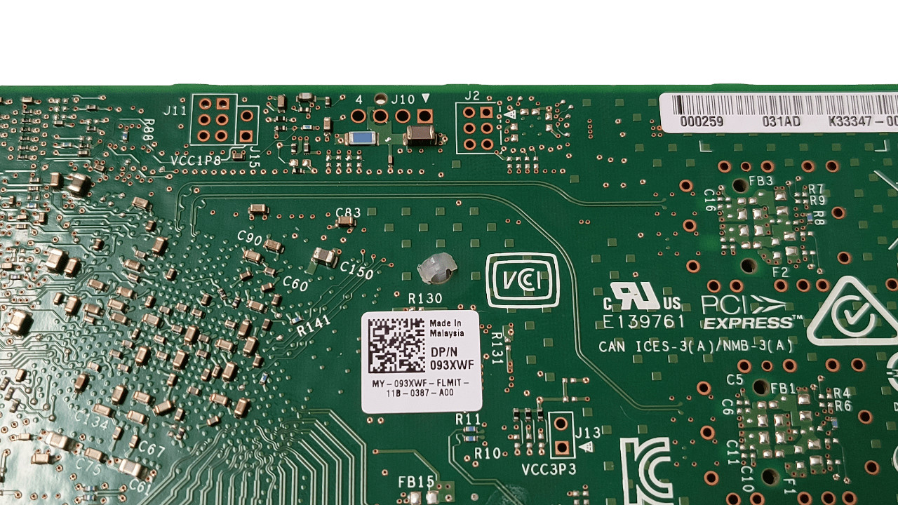 Dell 93XWF Intel 8970 100GB QuickAssist Accelerator Card Full Height Bracket