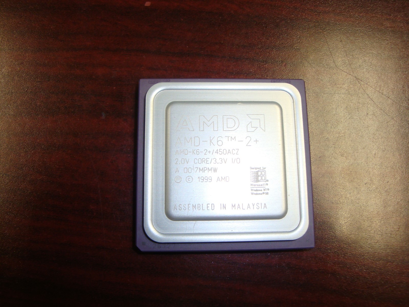 New AMD K6-2+/450ACZ 450MHz 450/128/100 2.0v Socket Super 7 CPU
