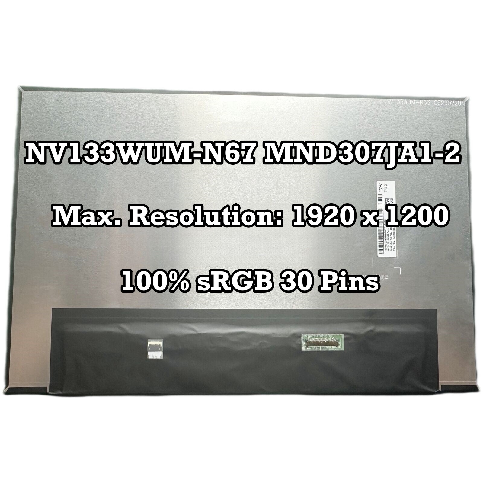 Non-Touch 13.3″ FHD 1920×1200 LED LCD Screen Display IPS Panel