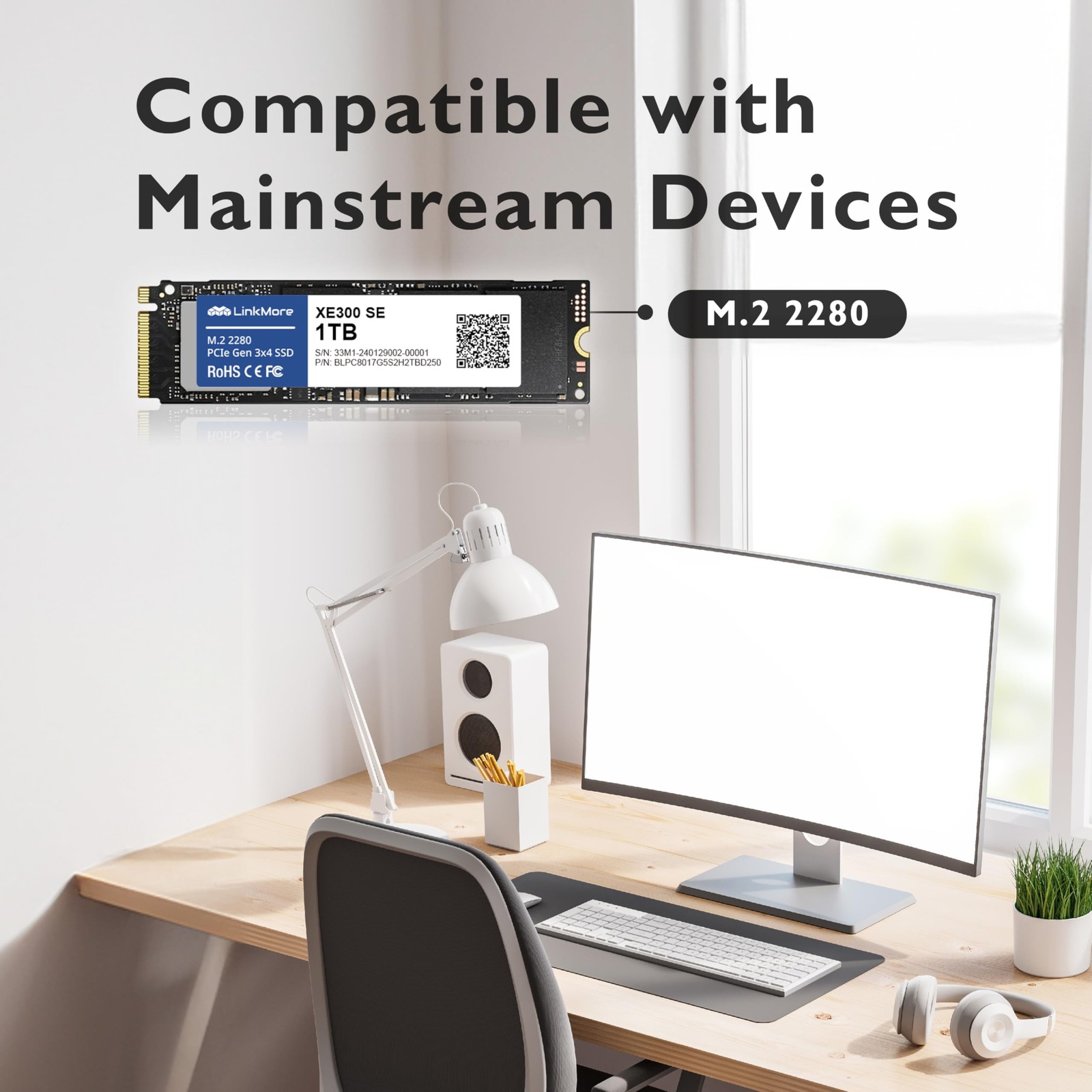 XE300 SE 1TB PCIe Gen3 NVMe M.2 2280 Internal 1TB, (XE300 SE)