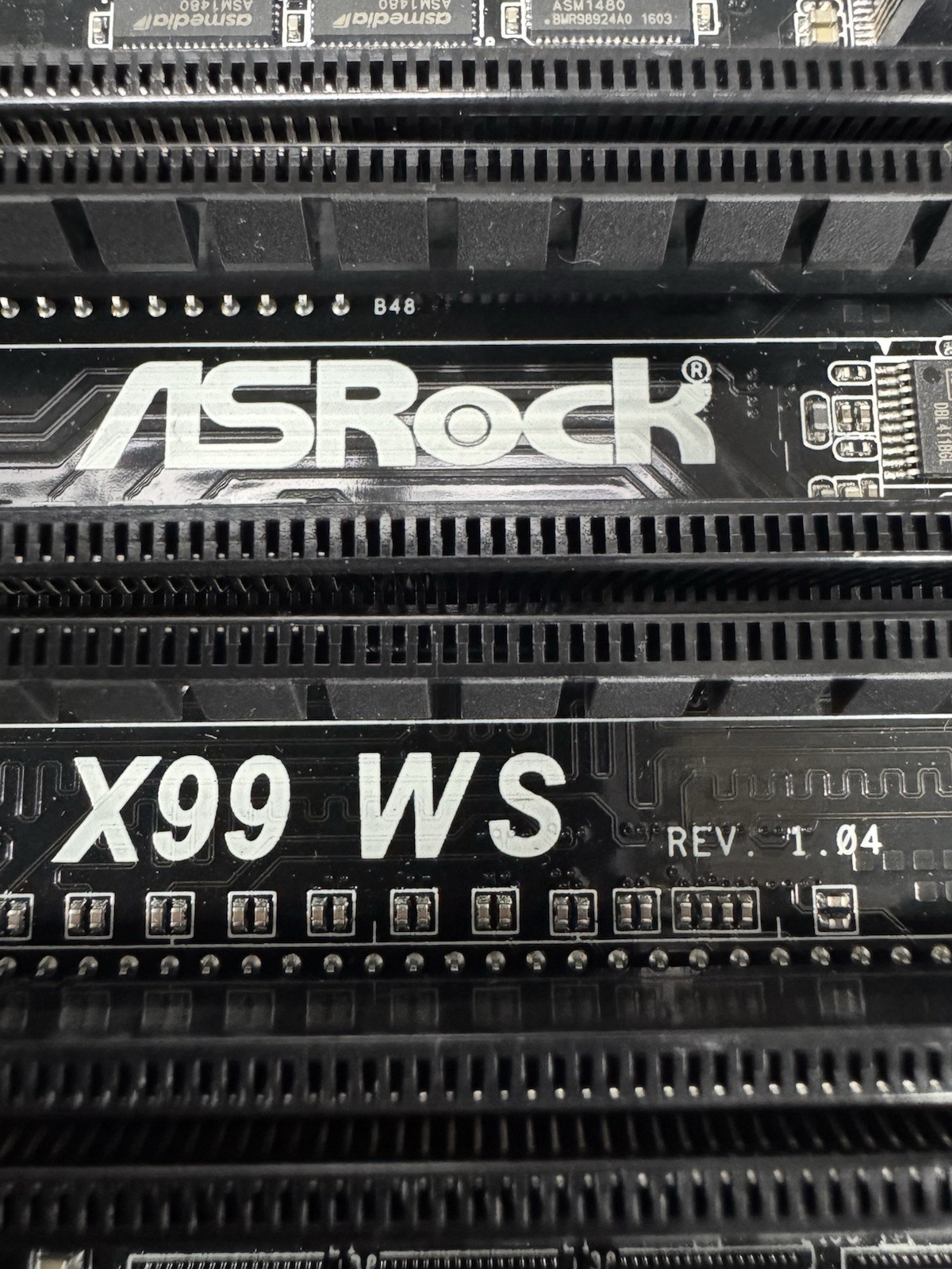 ASRock X99 WS LGA 2011-3 X99 DDR4 10XSATA3 USB3.1 EATX Mobo Brand New US Seller