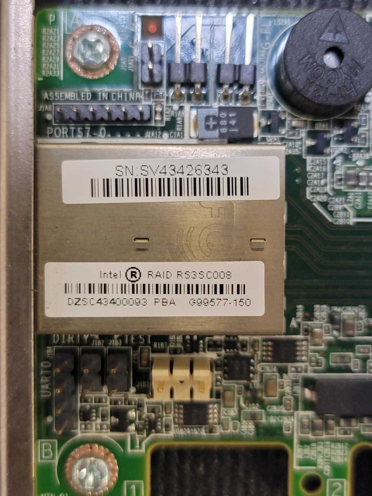 Intel RS3SC008 Intel 8-Port SAS / SATA 12Gb/s RAID High Profile Bracket