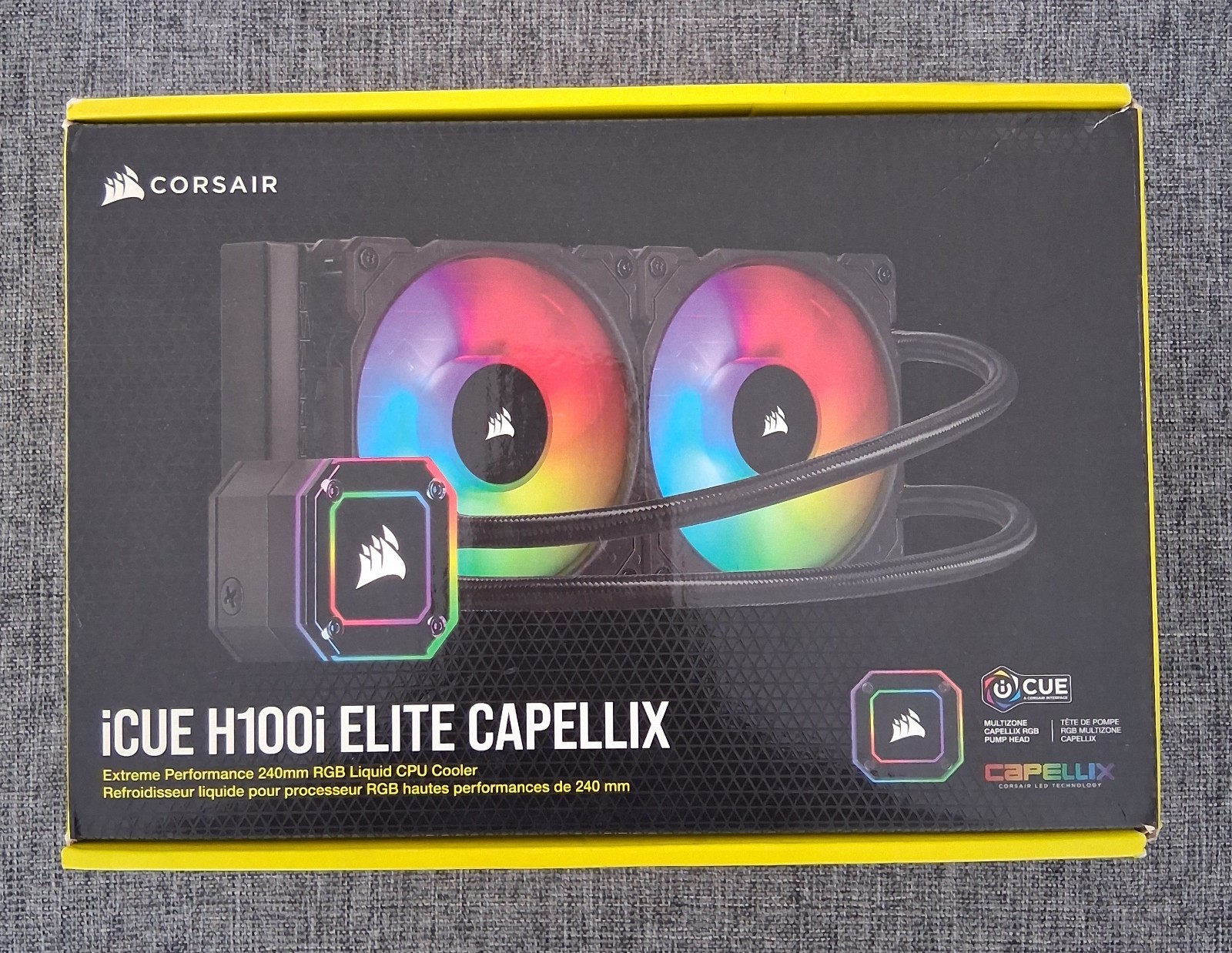 CORSAIR iCUE H100i ELITE CAPELLIX Liquid CPU Cooler Black (CW-9060046-WW)