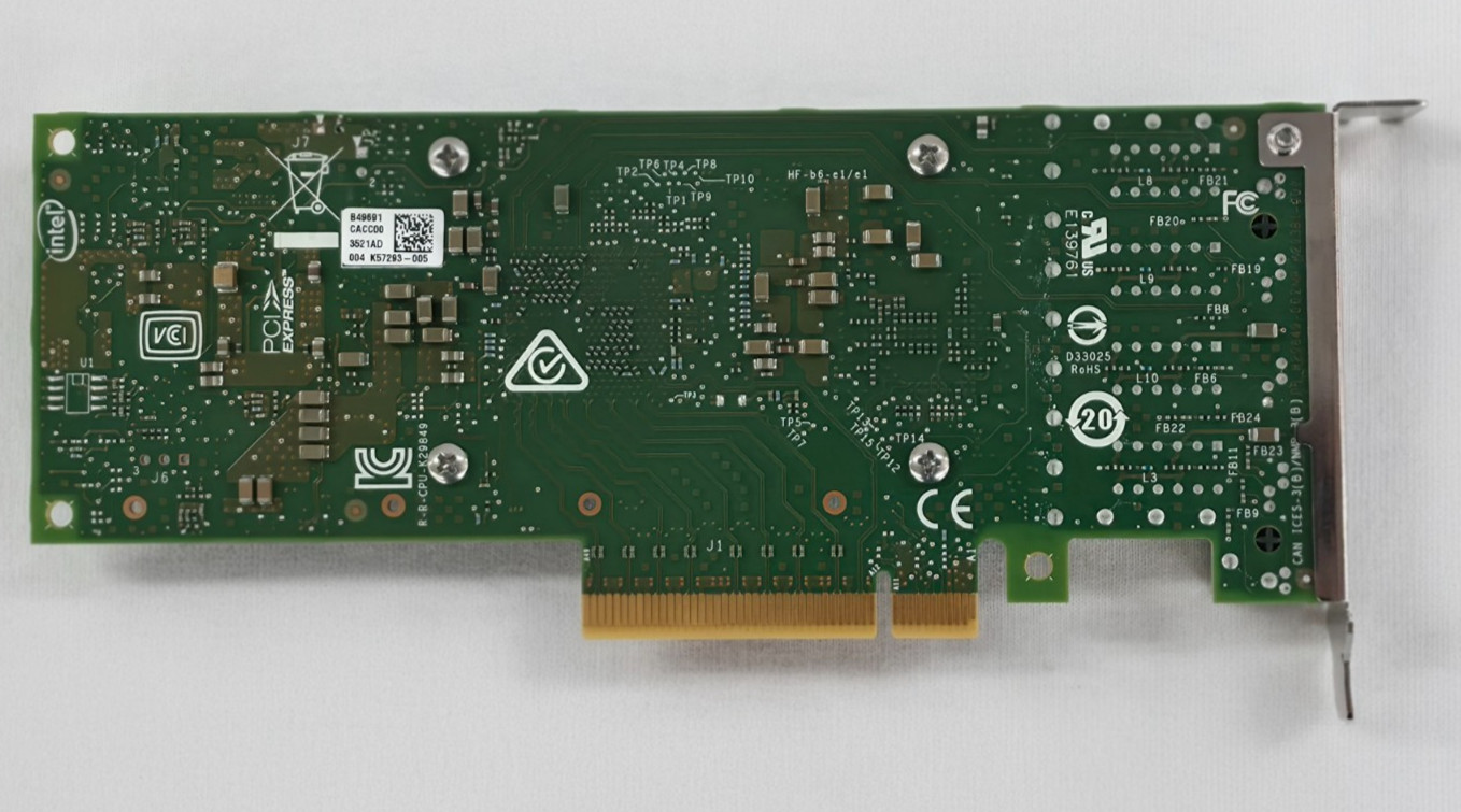 Dell K5DDV Intel X710-T4 Quad Port 10GB RJ-45 Network Adapter Card