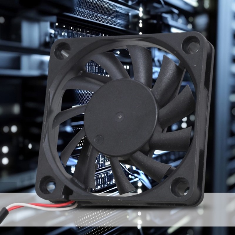 Double USB Powered 60mm Computer Cooling Fan 3000RPM Low Noise 25DBA for Printer