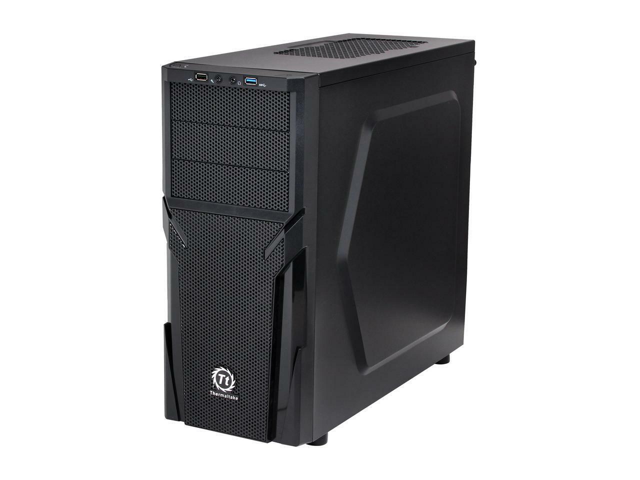 Thermaltake Versa H21 Mid Tower Computer Case with USB 3.0 and All-Black Interio