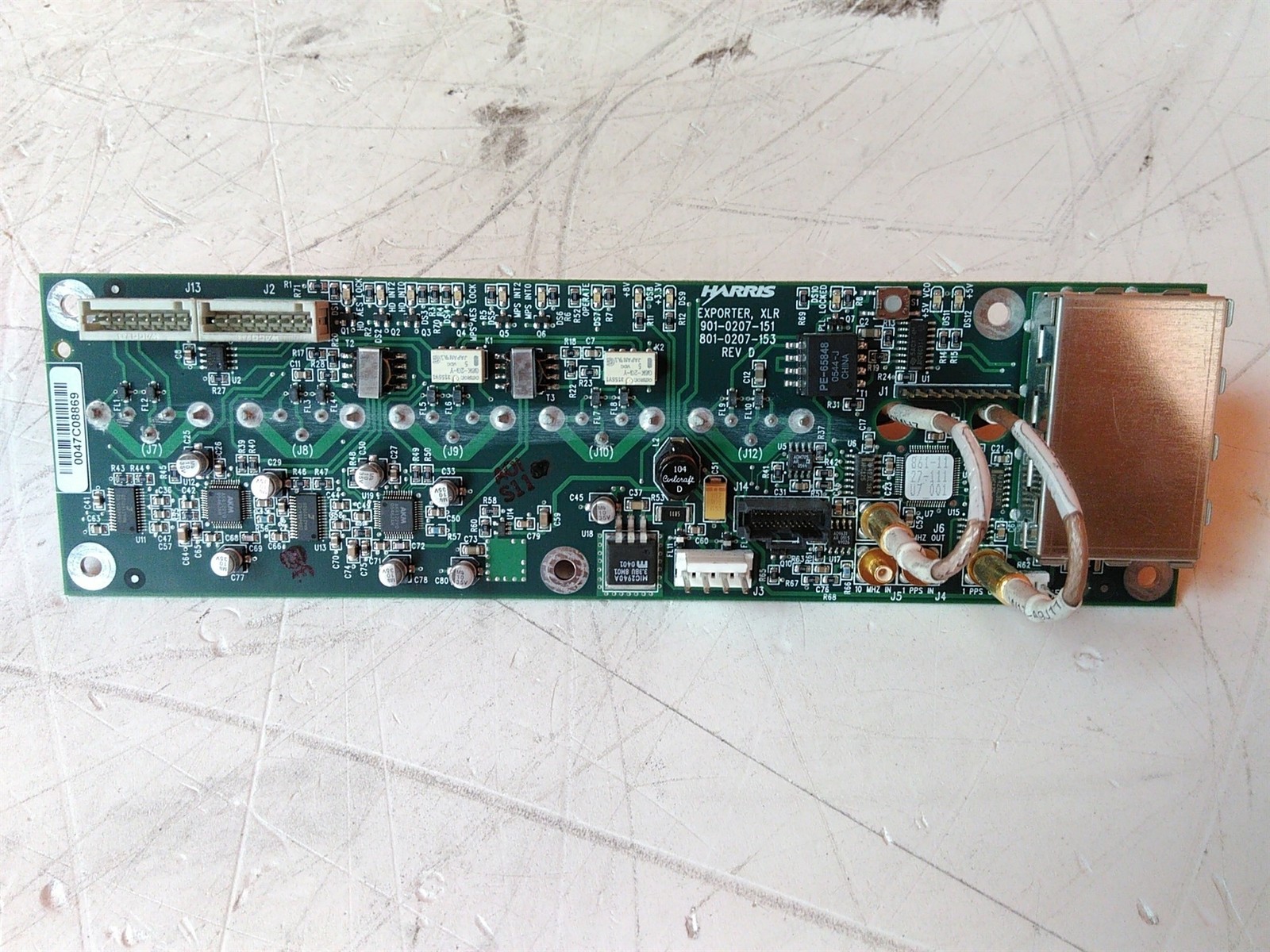Harris 901-0207-151 XLR Exporter Board See Description for Parts