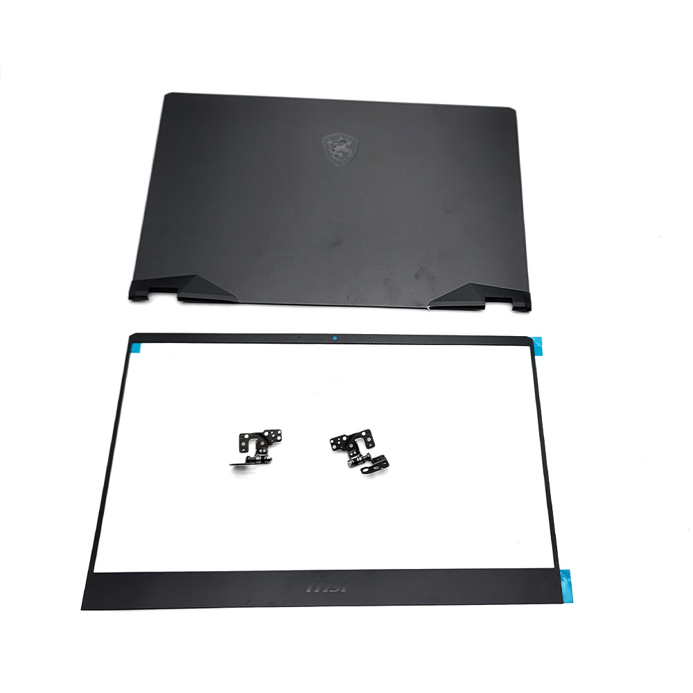For MSI GE66 Vector GP66 MS-1541 MS-1542 1543 Top Back Cover+ Bezel Hinges Black