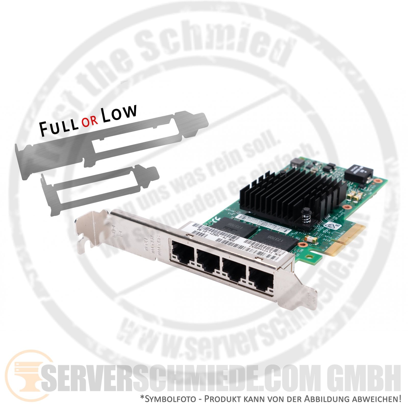 Cisco Intel i350-T4 4x 1GbE Quad Port Copper RJ-45 PCIe x4 Ethernet Network Cont