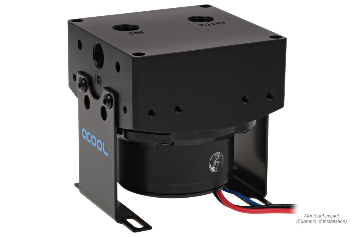 Alphacool Eisdecke D5 Pump Top V.3, Acetal, Pump Not Included