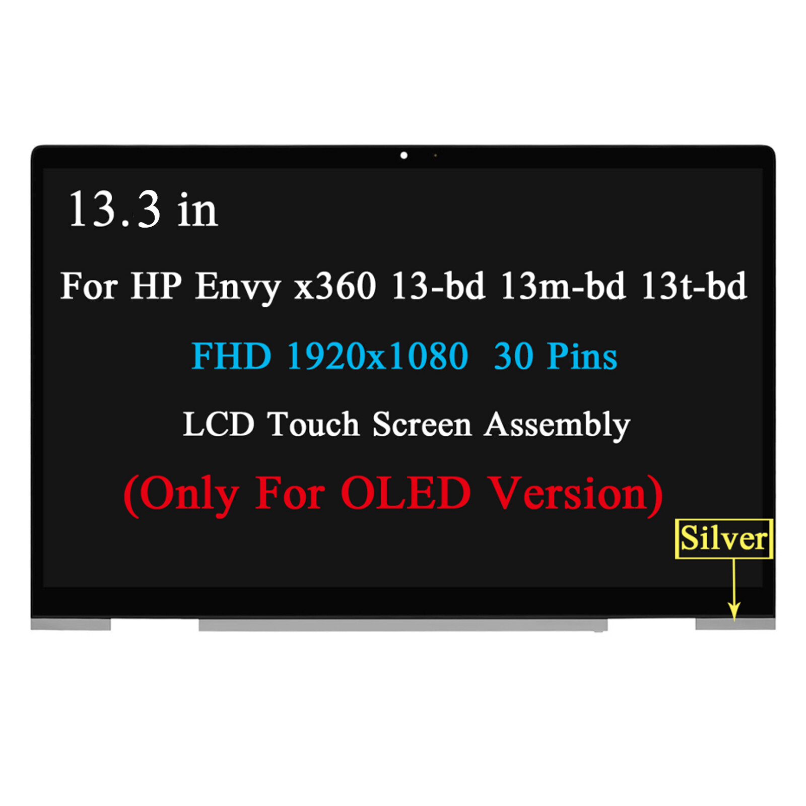 M35738-1J0 13.3″ OLED FHD LCD Touch Screen for HP Envy 13m-bd1033dx 13m-bd0033dx