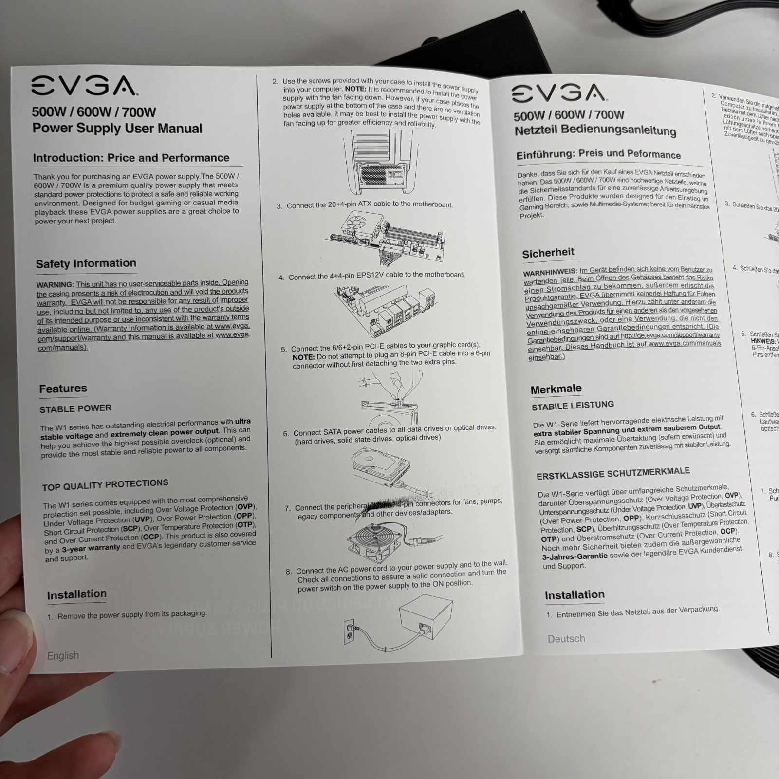 EVGA 600W 80 Plus Certified 100-W1-0600-K1 Power Supply