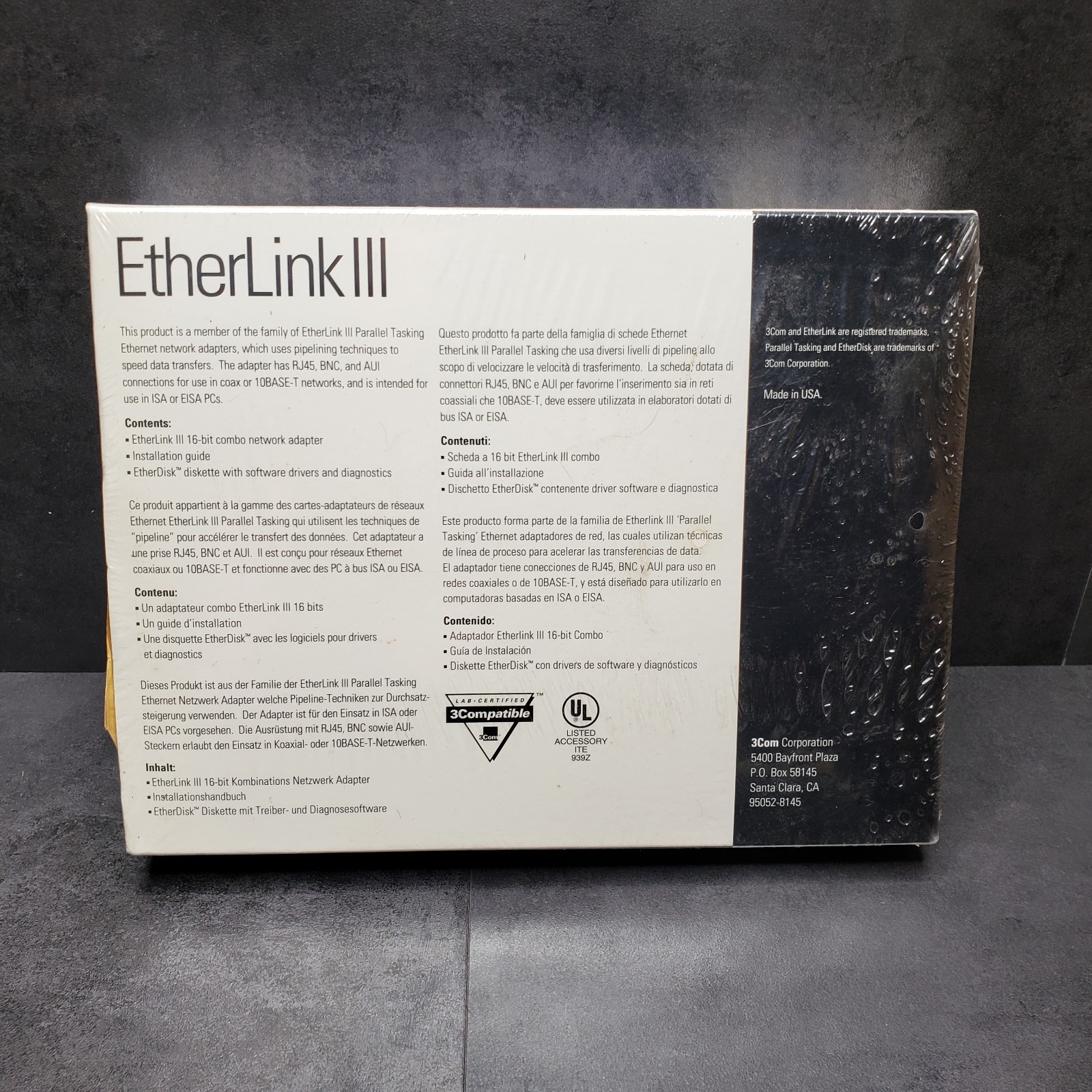 3com etherlink iii Network Adapter for 10 Base T and Coaxial Cable NEW