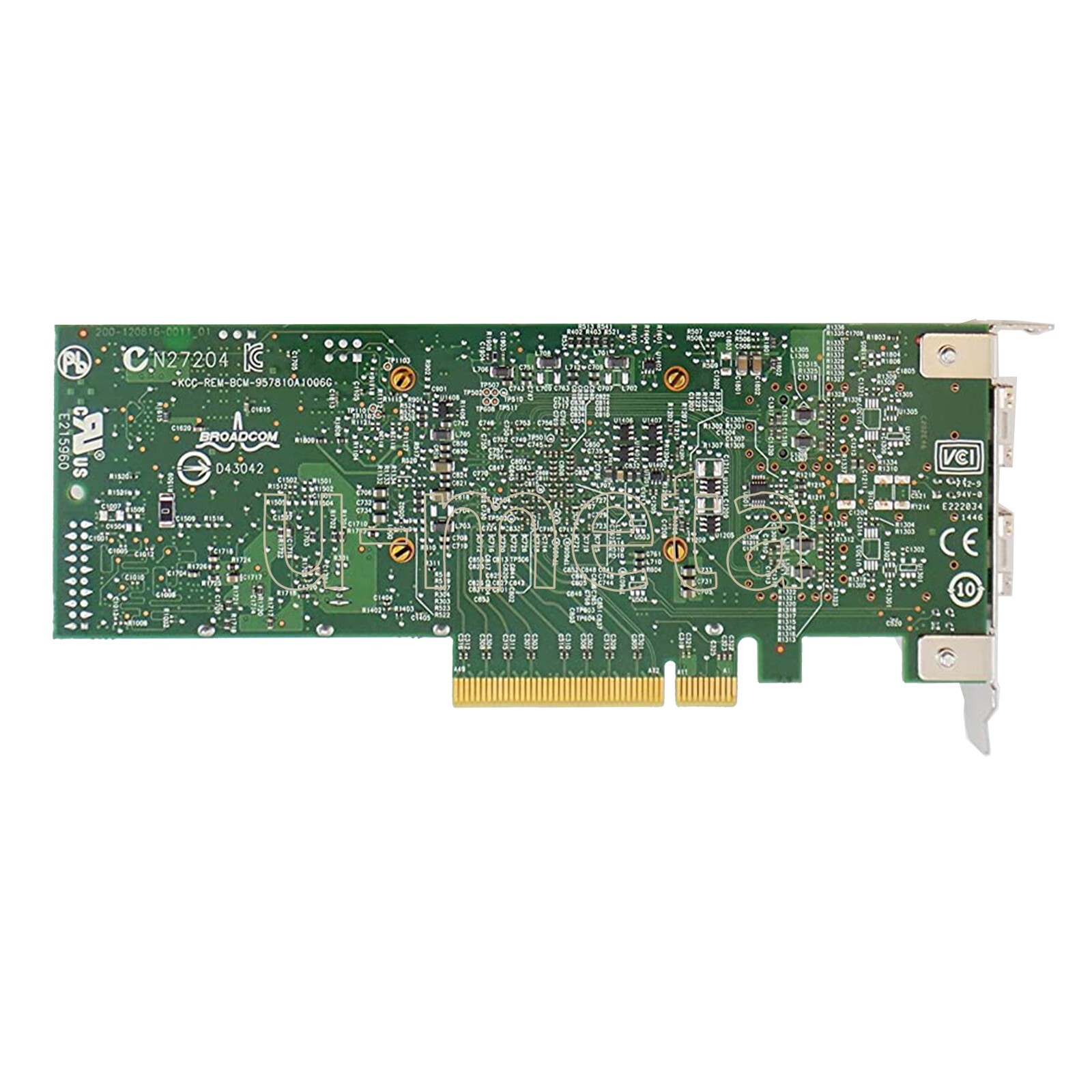 Dell BROADCOM 57810 10 Gb/s 2-Port(s) SFP+ PCIe 2.0 x8 NIC 0N20KJ 0Y40PH 0N20KJ