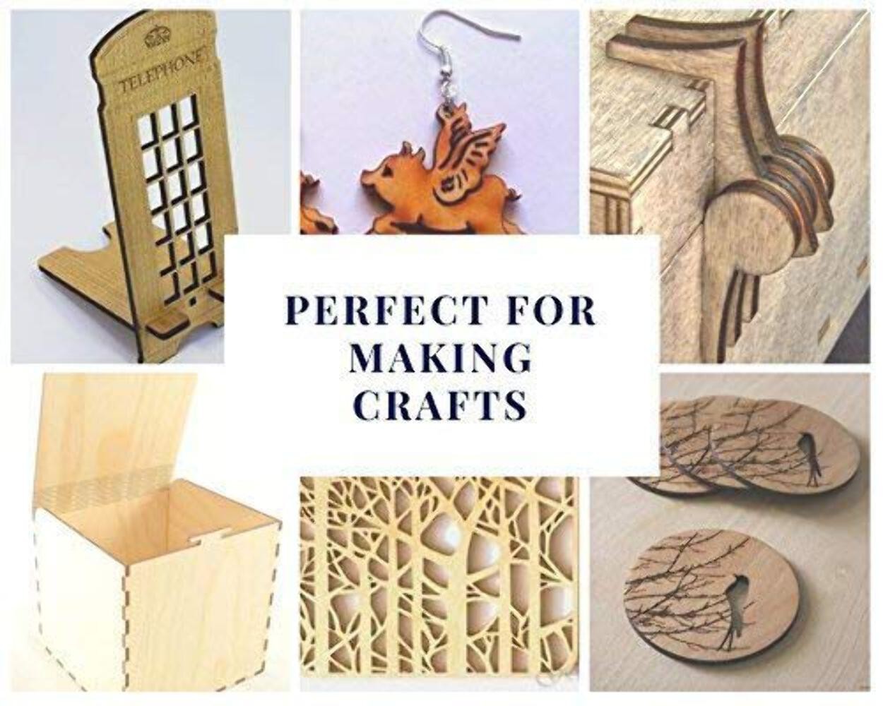 6MM 1/4″ x 12 x 24 Baltic Birch Plywood – B/BB Grade (Package of 3) Perfect for