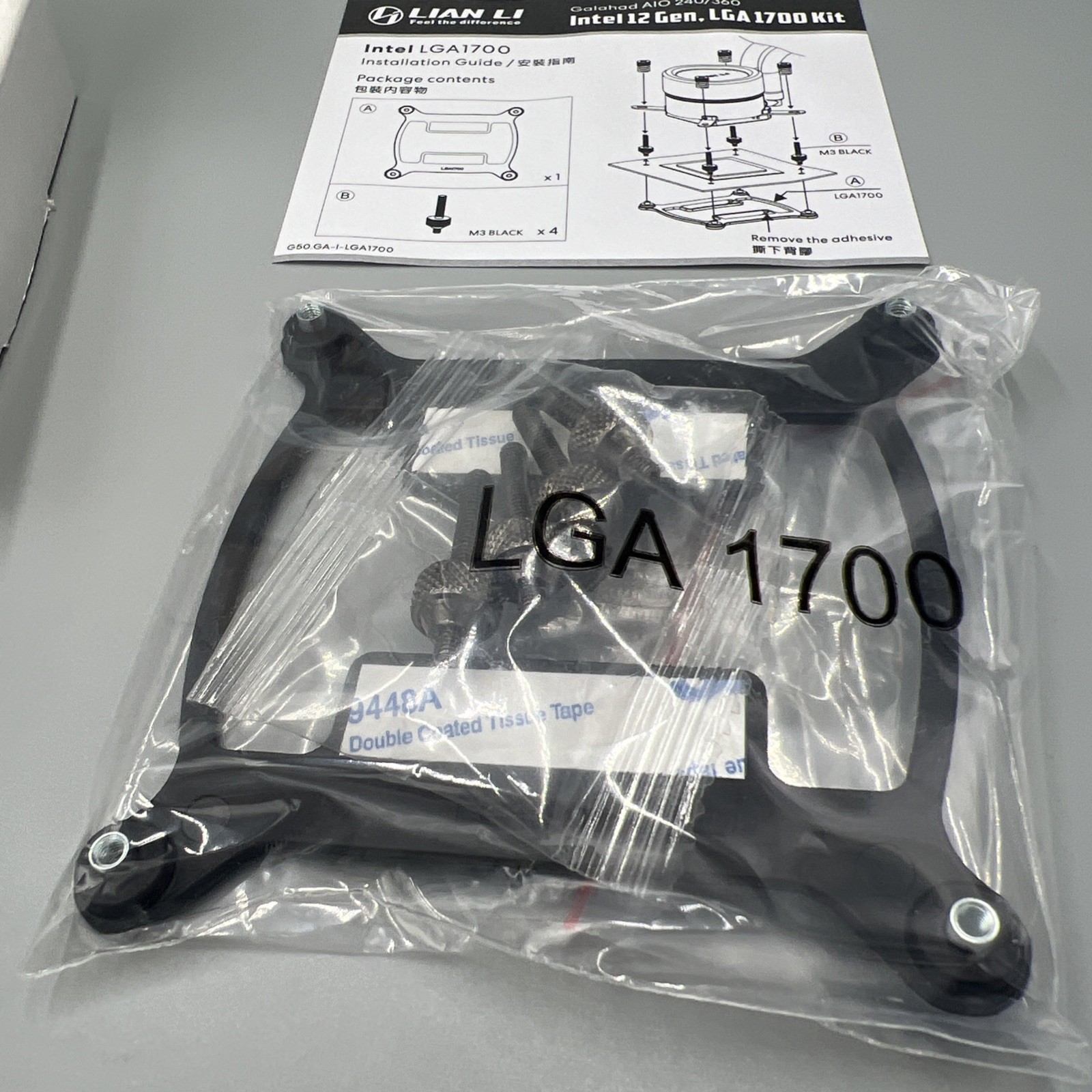Lian Li Intel12 Gen LGA 1700 Kit, Galahad AIO 240/360 Mounting Kit Socket. NIB!