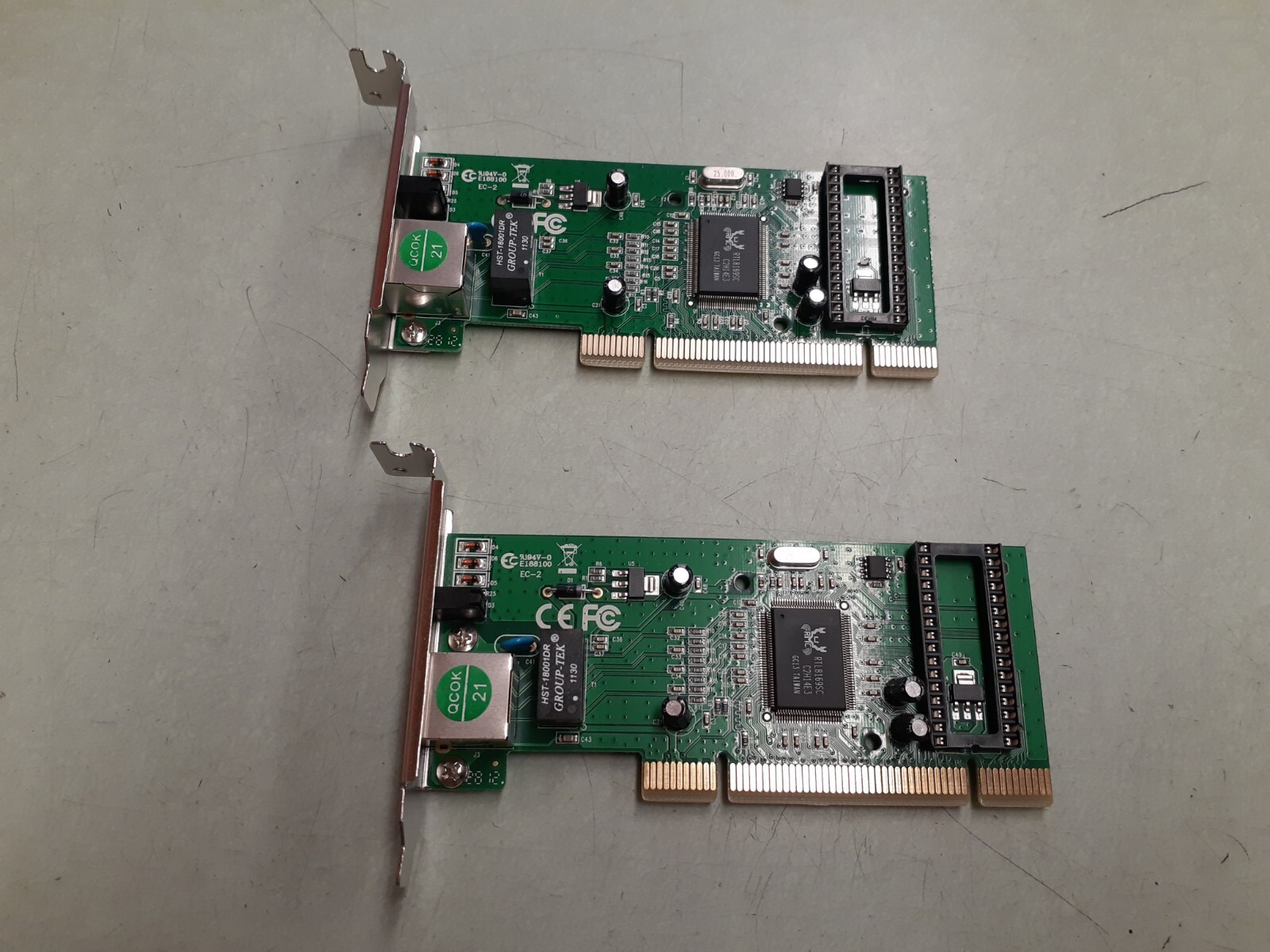 (2) Hiro Gigabit Ethernet PCI Adapter H50070 Low profile 10/100/1000 Mbps