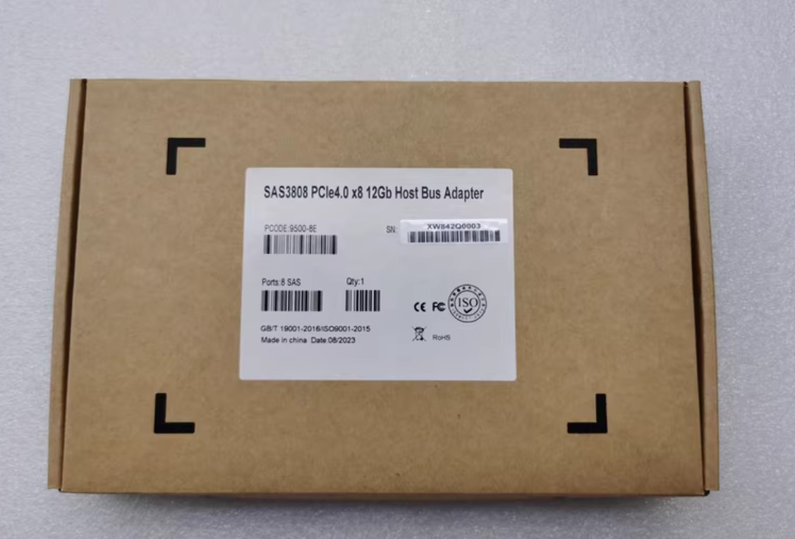 9500-8E SAS3808 chip 2*SFF8644X8 interface PCIe4.0X8 OEM card made in China new