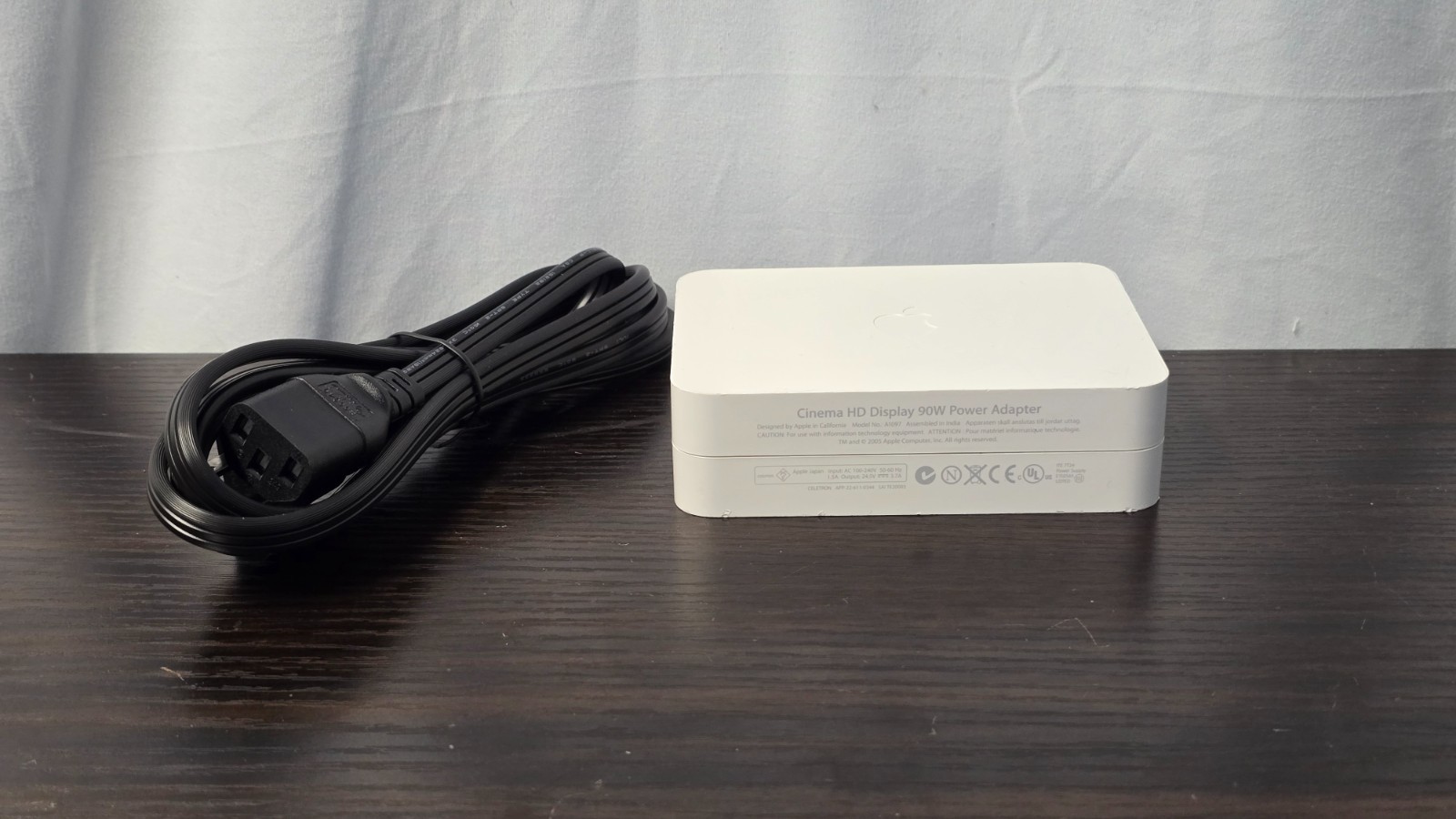Apple Cinema HD Display 90W Power Adapter A1097 Used with Generic Power Cord