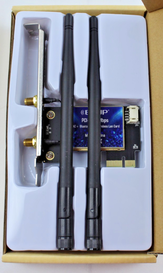 Lot of 3 EDUP 11ac + Bluetooth Wireless Lan Card 2.4G/5.8G EP-9607S 600Mbps