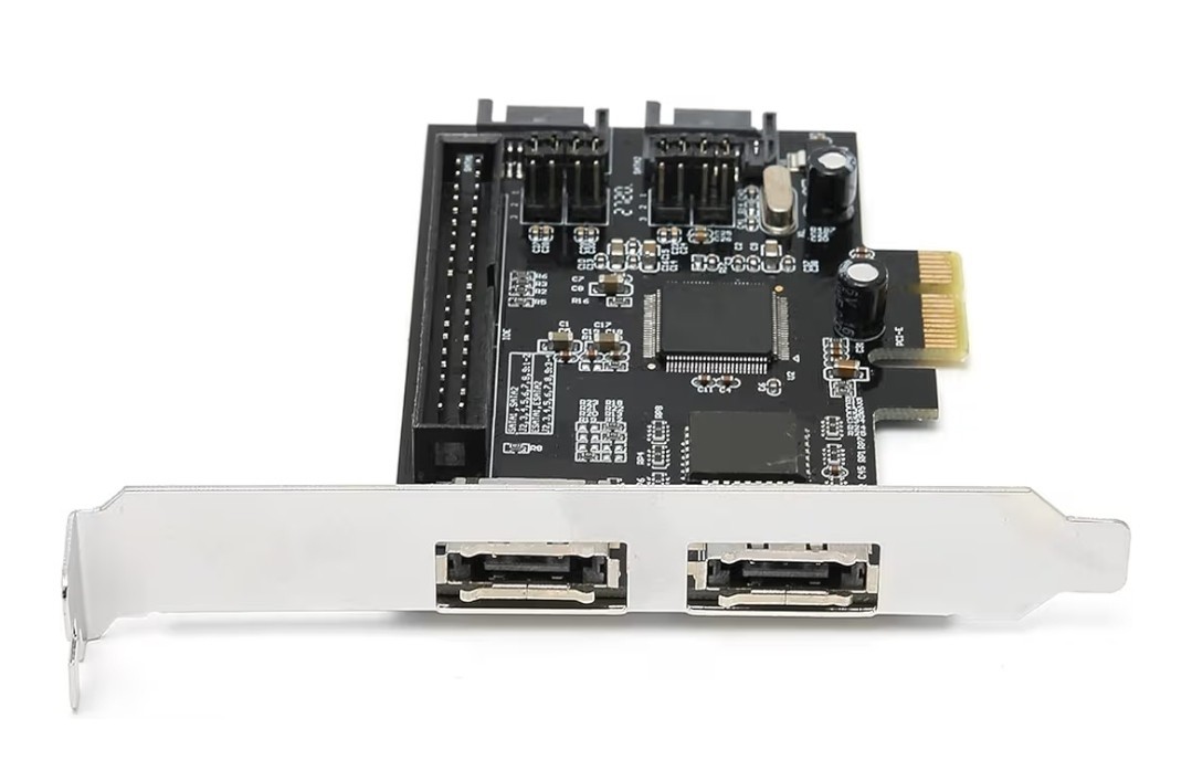 PCIe to 2x SATA2.0 + IDE 40pin + 2x ESATA hard disk controller adapter raid card