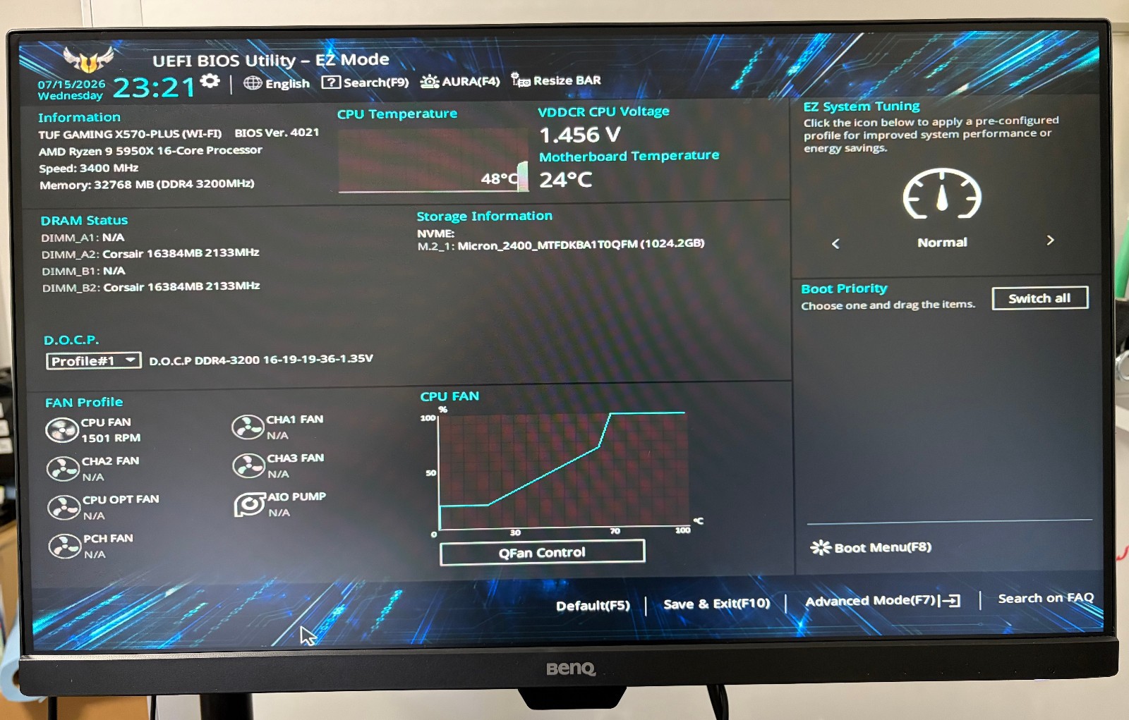 Asus TUF X570-Plus Wi-Fi AMD AM4 Ryzen Motherboard | Fast Ship, US Seller!