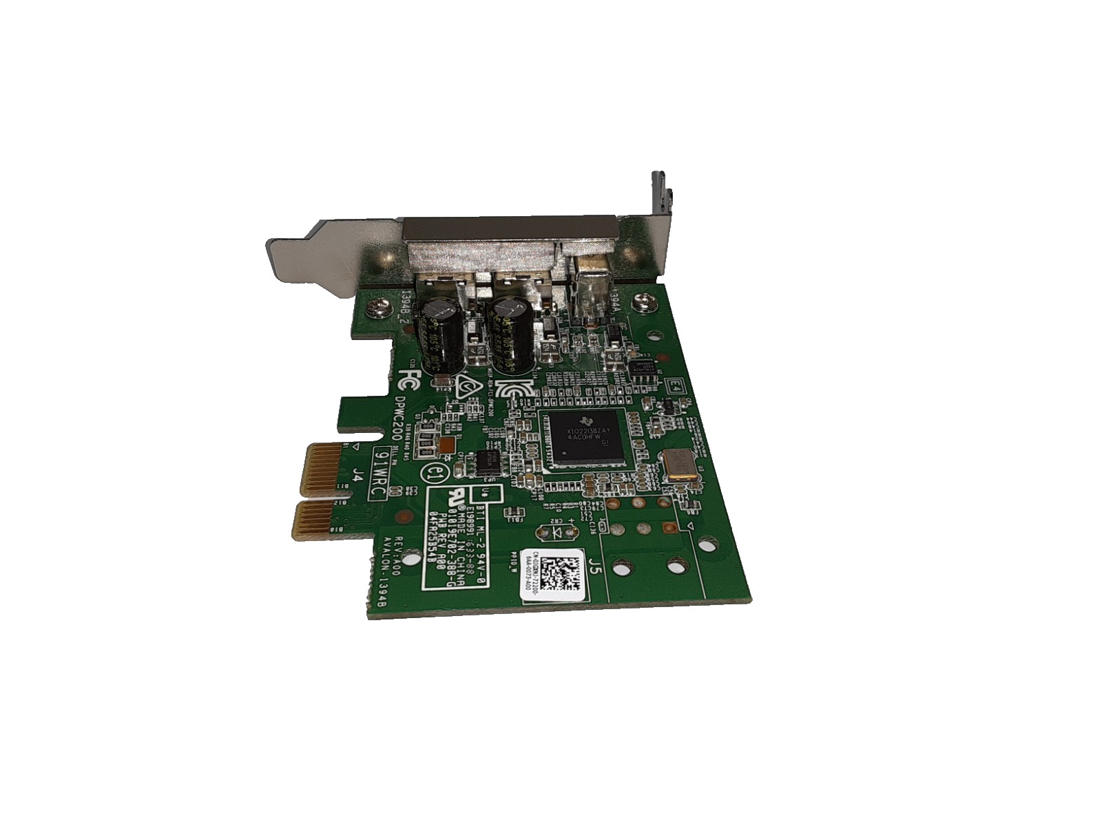Dell 0JGXNJ 91WRC DPWC200 Full-Height PCI-Express FireWire Expansion Card DPWC20