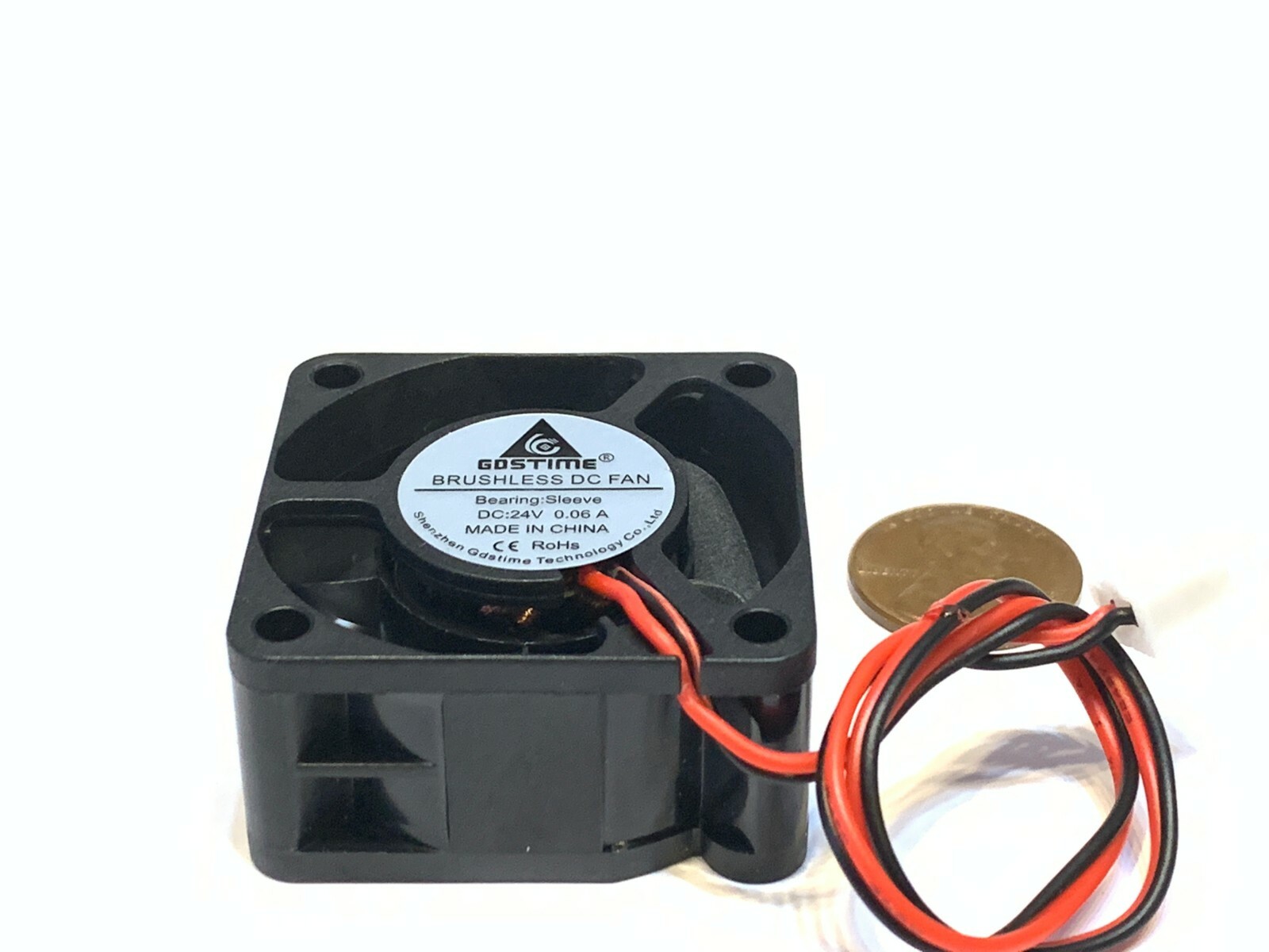 4 Pieces GDSTIME 24v fan 4020 40x40x20 4cm 40mm3d printer 2pin computer fan A32