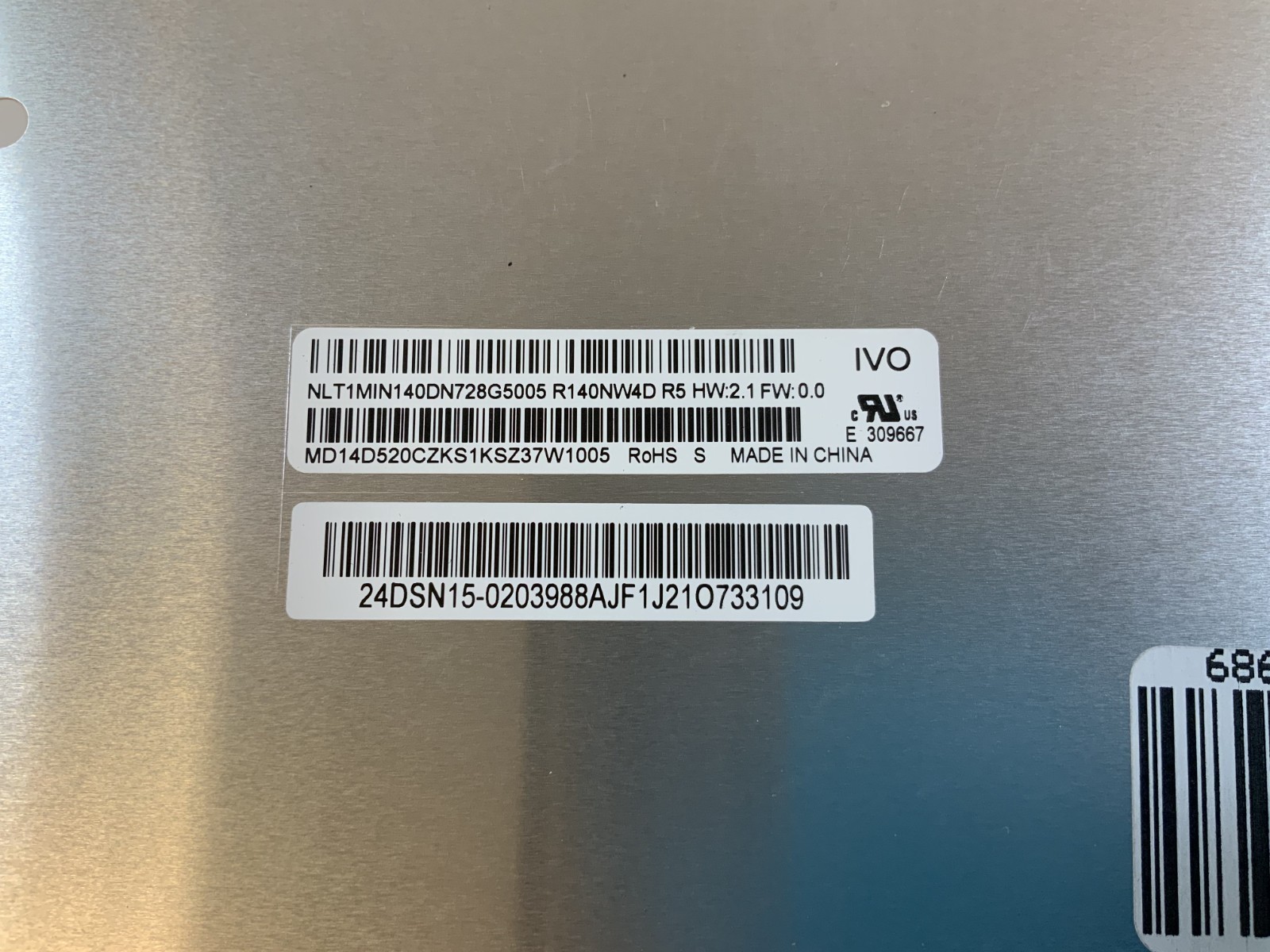 Laptop 1920×1200 LCD Touch Screen Replacement Panel, Black “C1B”