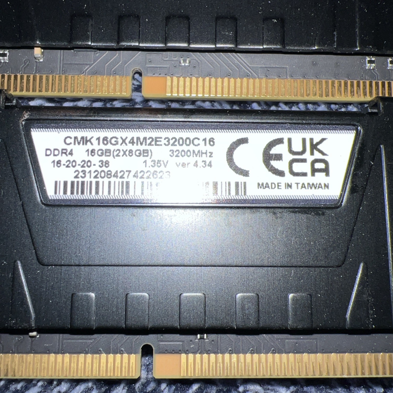 Corsair Vengeance LPX 32GB (4 X 8GB) DDR4 Dram 3200mhz Memory – 4 Pieces Black
