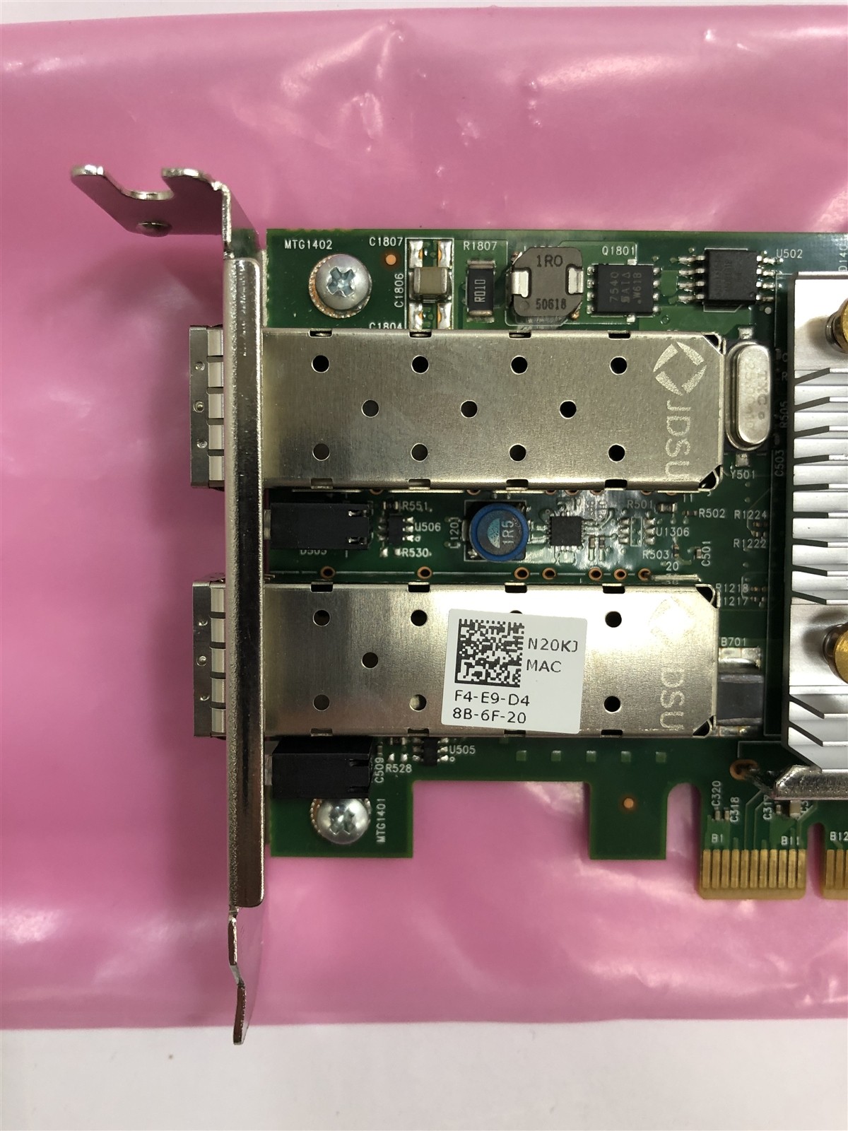 Dell Broadcom N20KJ Dual Port 10GbE PCIe Converged Network Adapter
